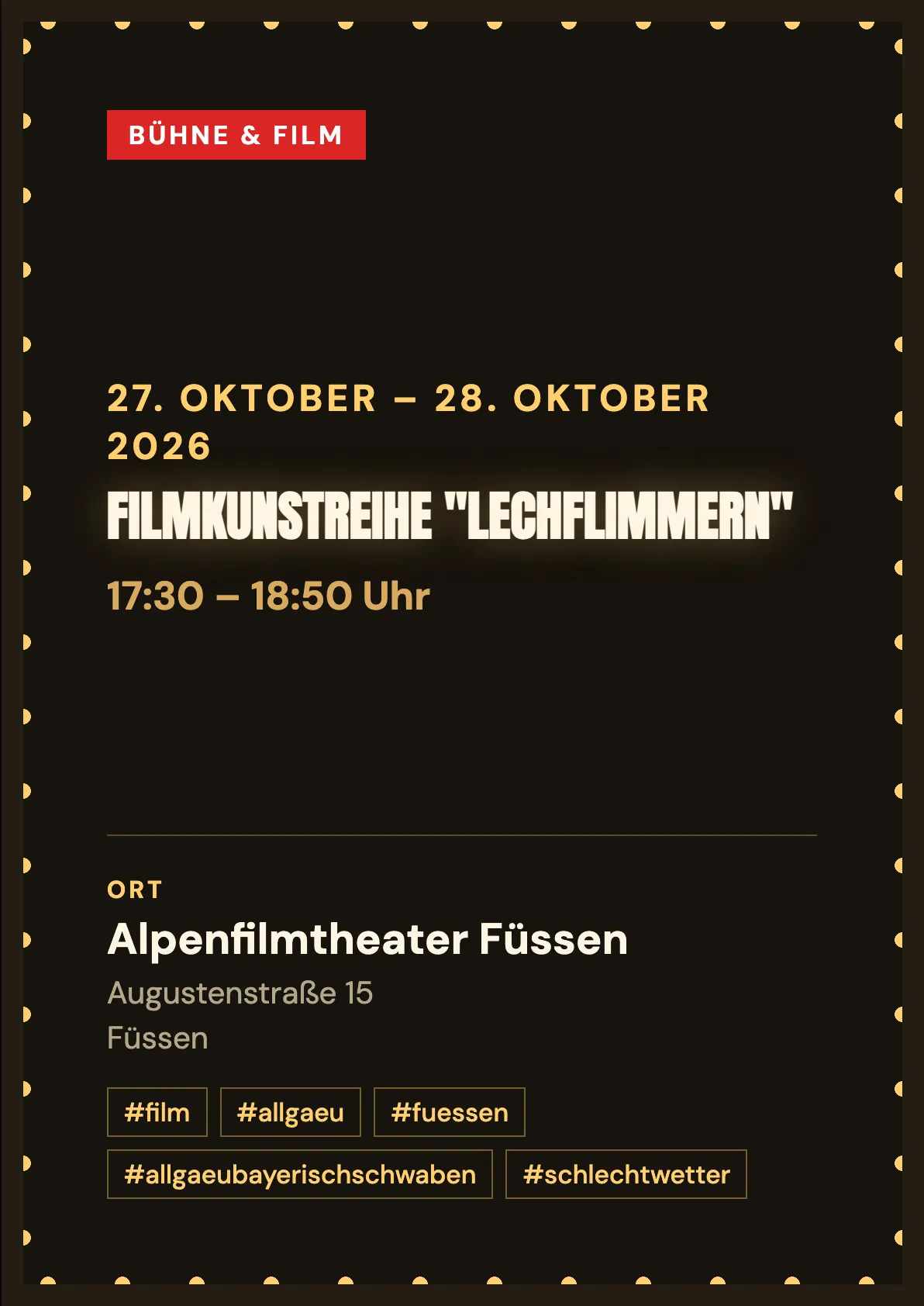 Veranstaltungsflyer