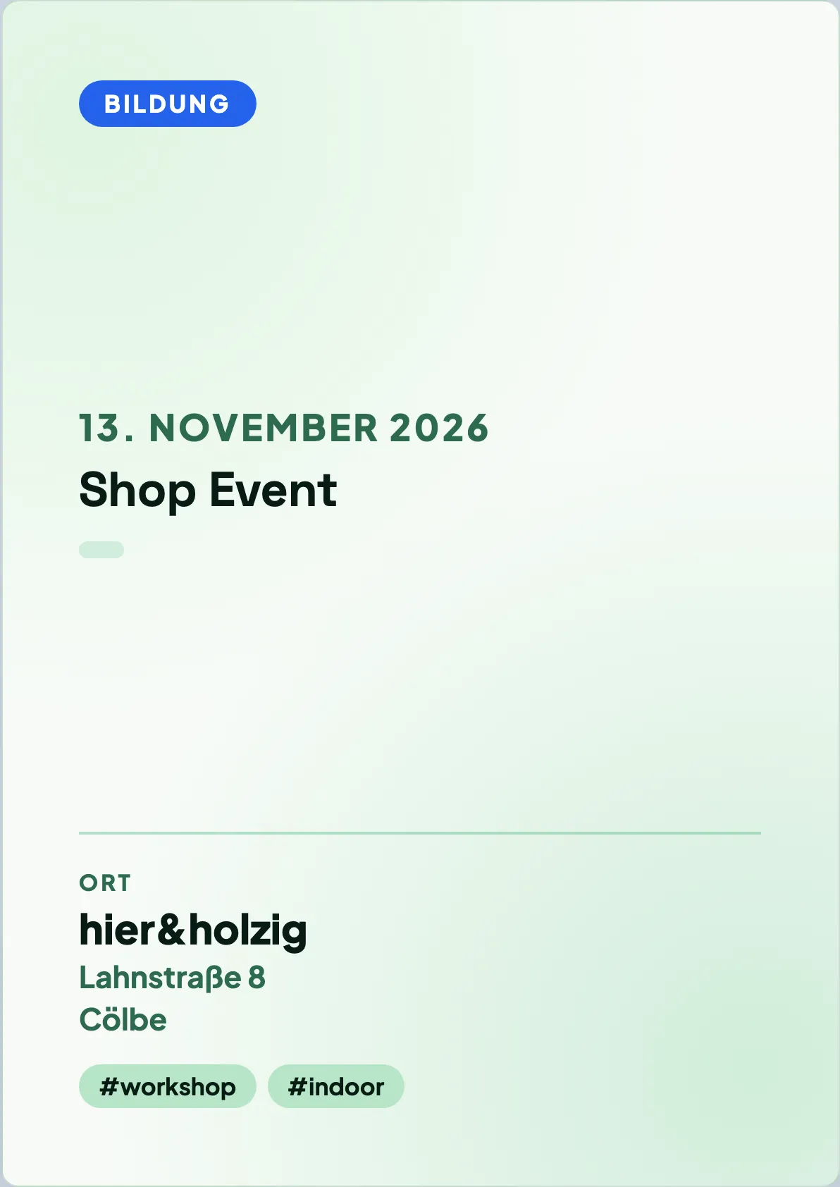 Veranstaltungsflyer