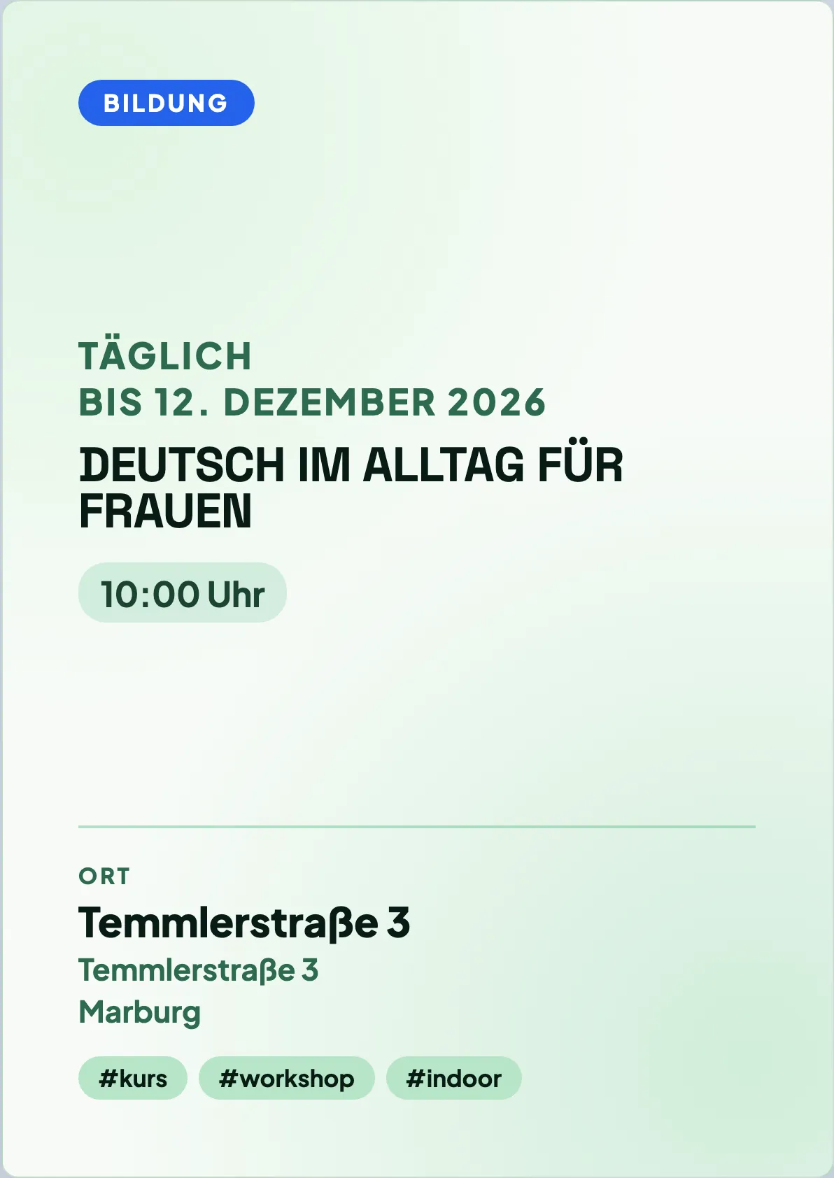 Veranstaltungsflyer