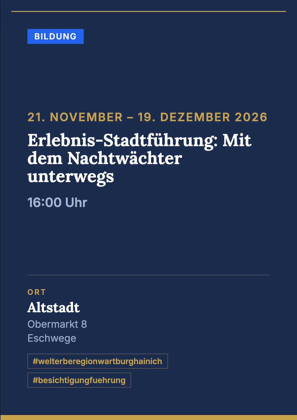 Veranstaltungsflyer