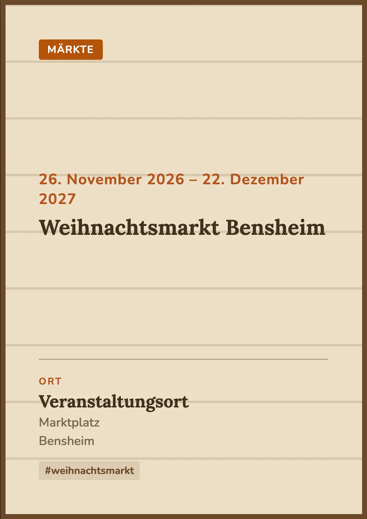 Veranstaltungsflyer