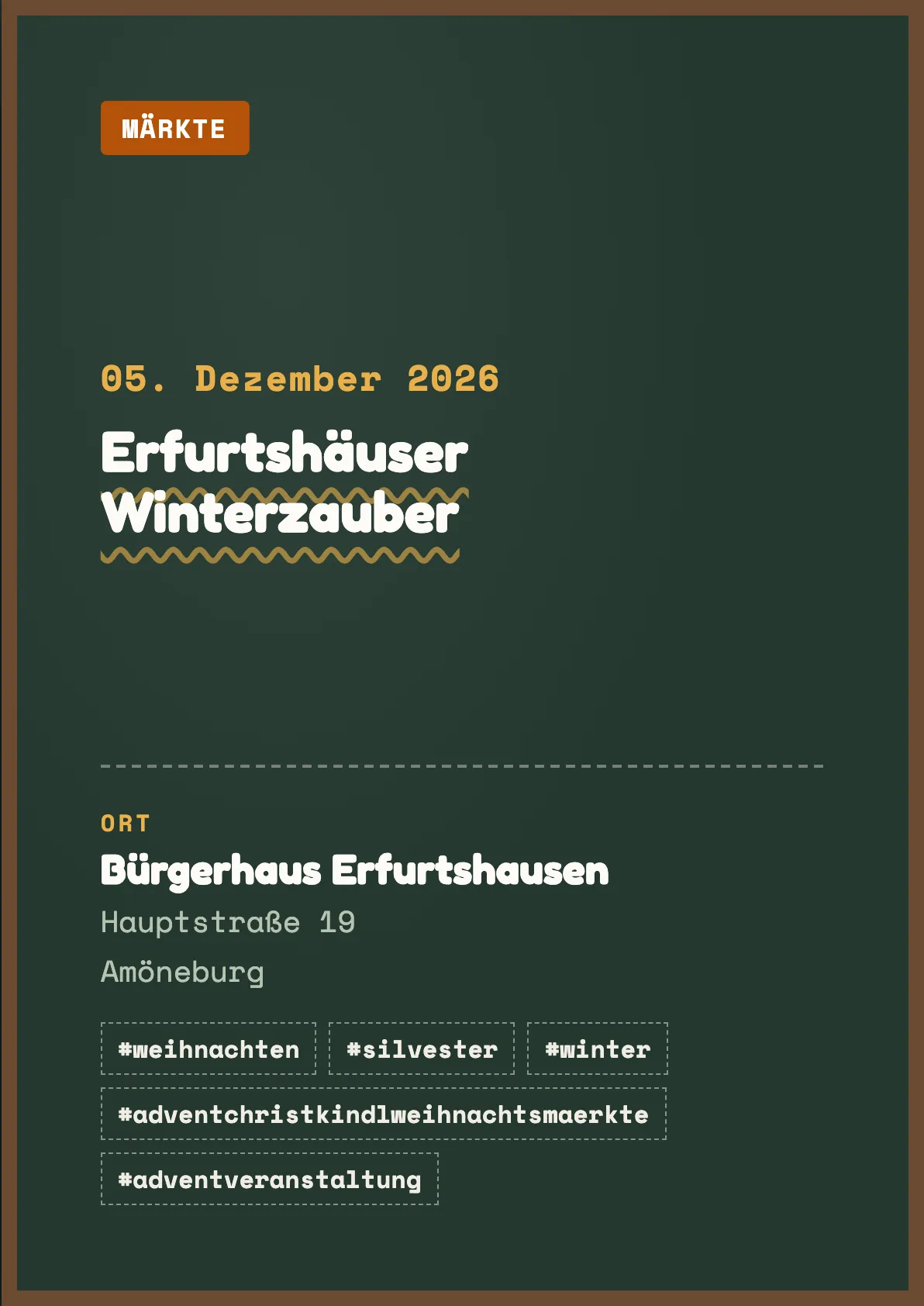 Veranstaltungsflyer