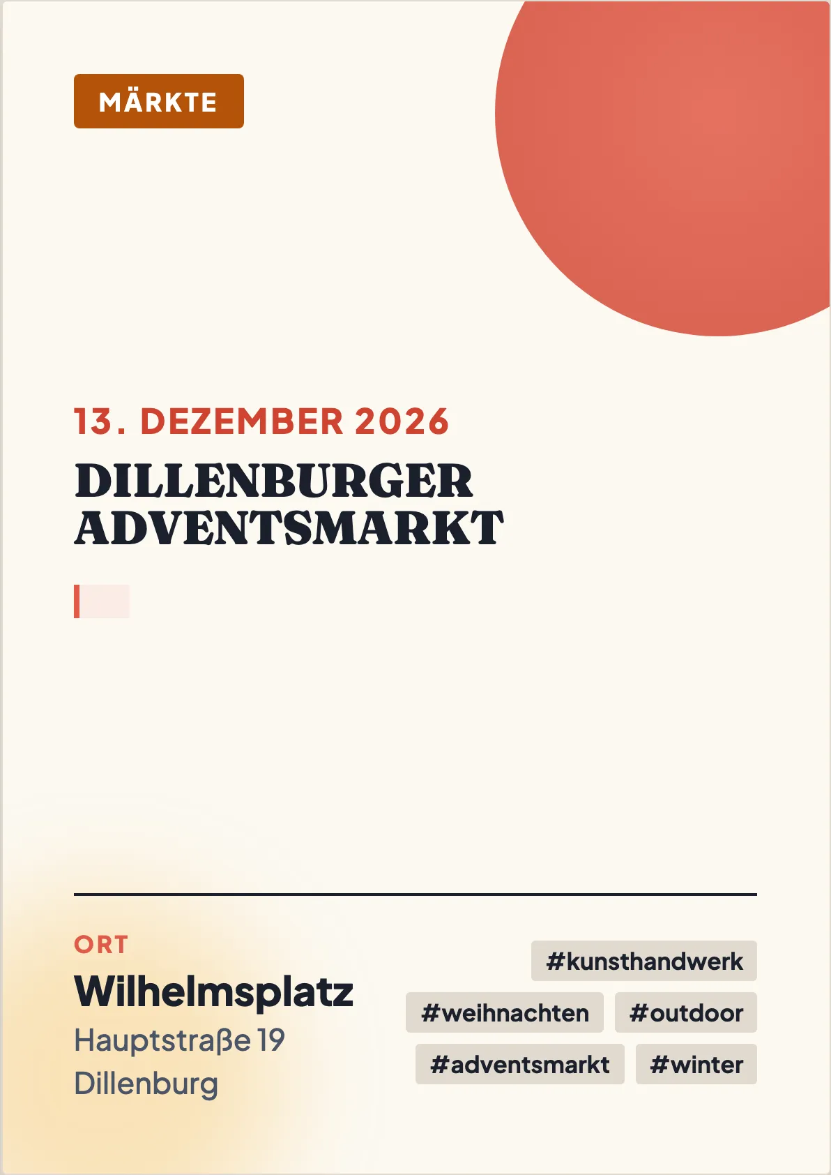 Veranstaltungsflyer