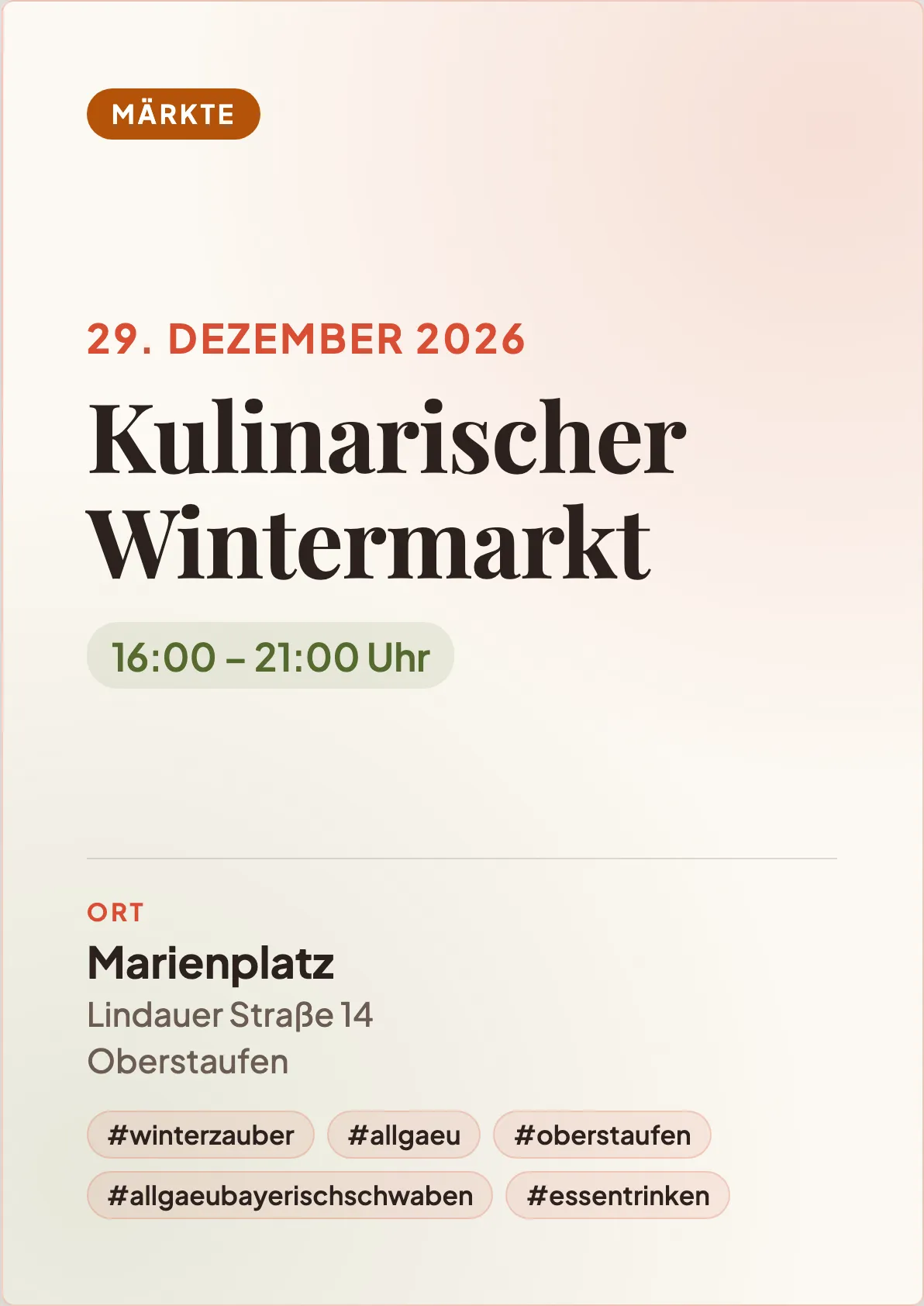 Veranstaltungsflyer