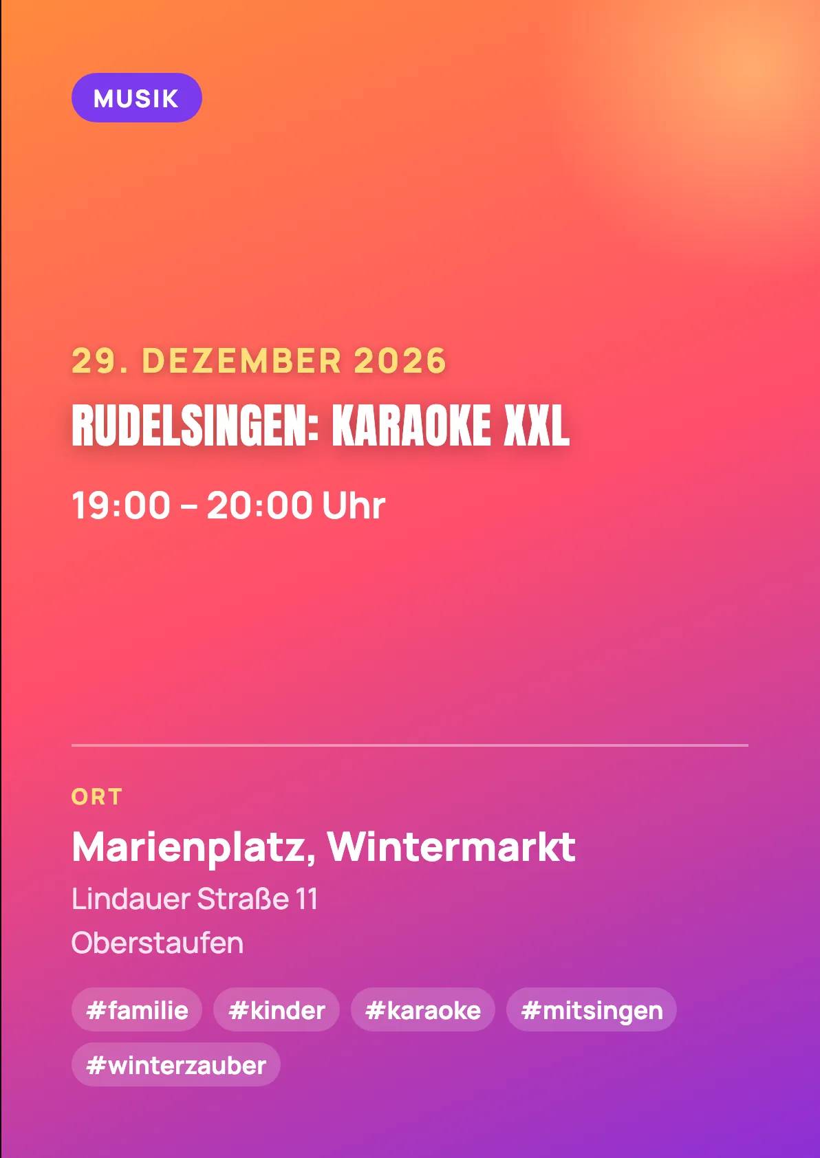 Veranstaltungsflyer