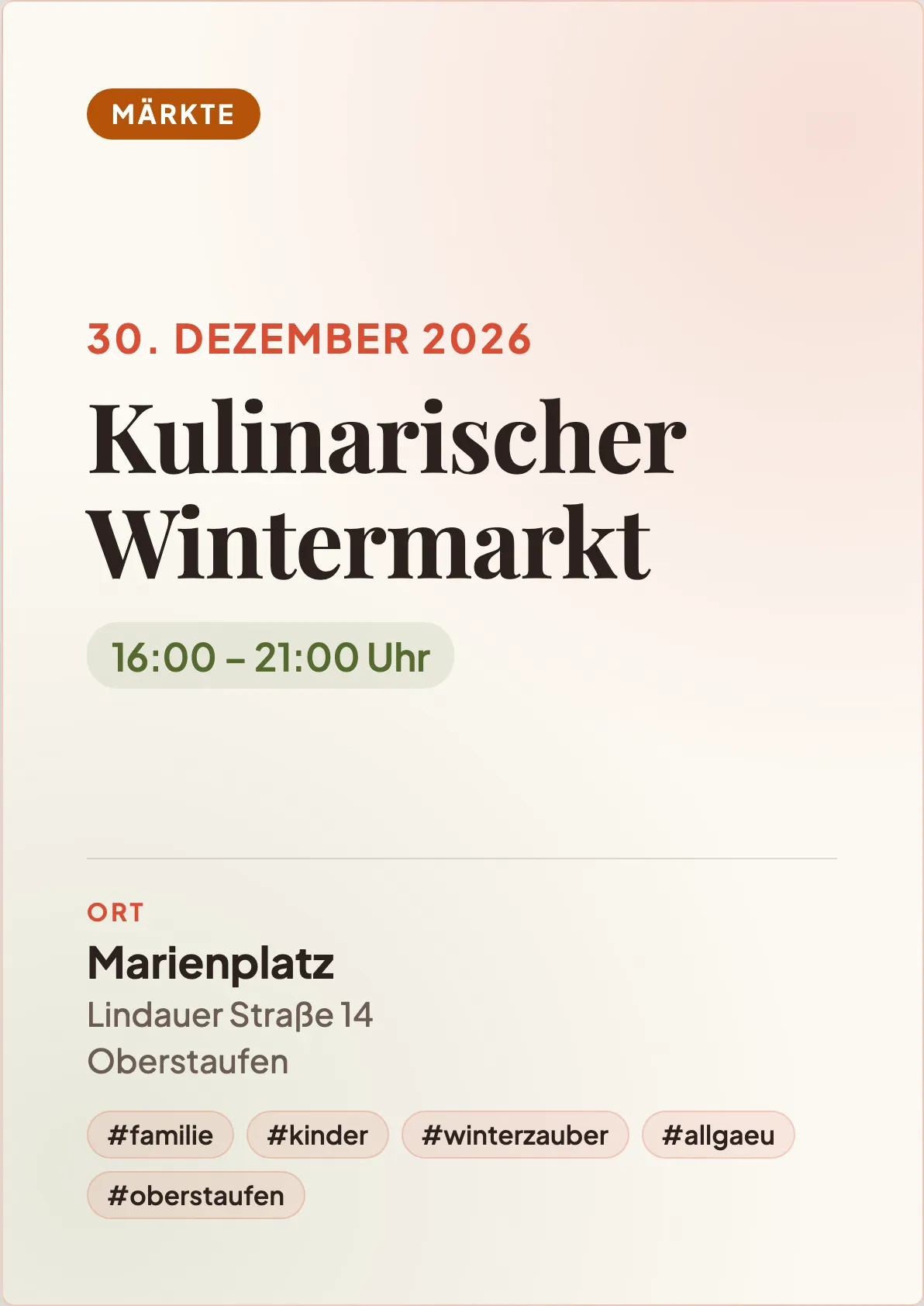 Veranstaltungsflyer