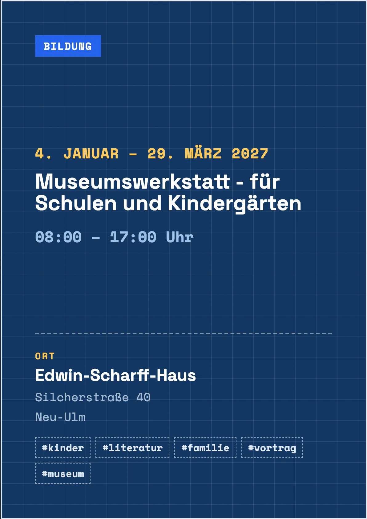 Veranstaltungsflyer