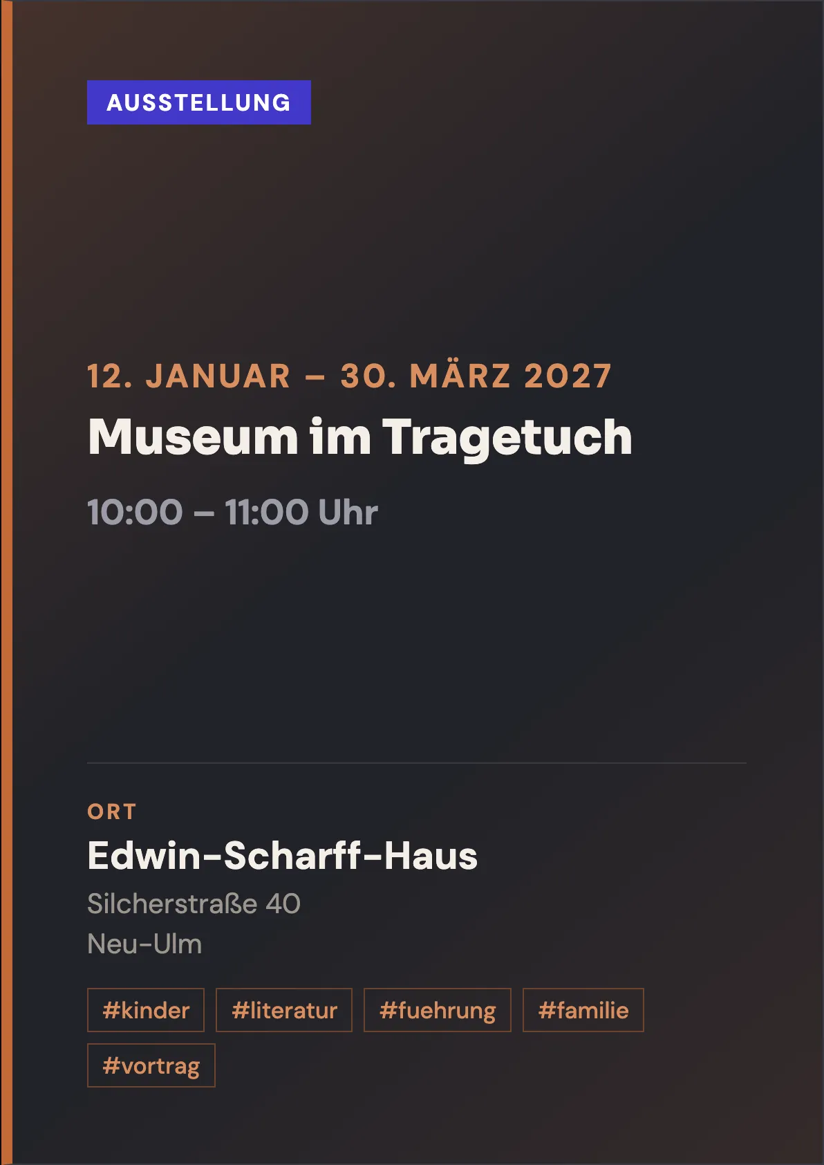 Veranstaltungsflyer