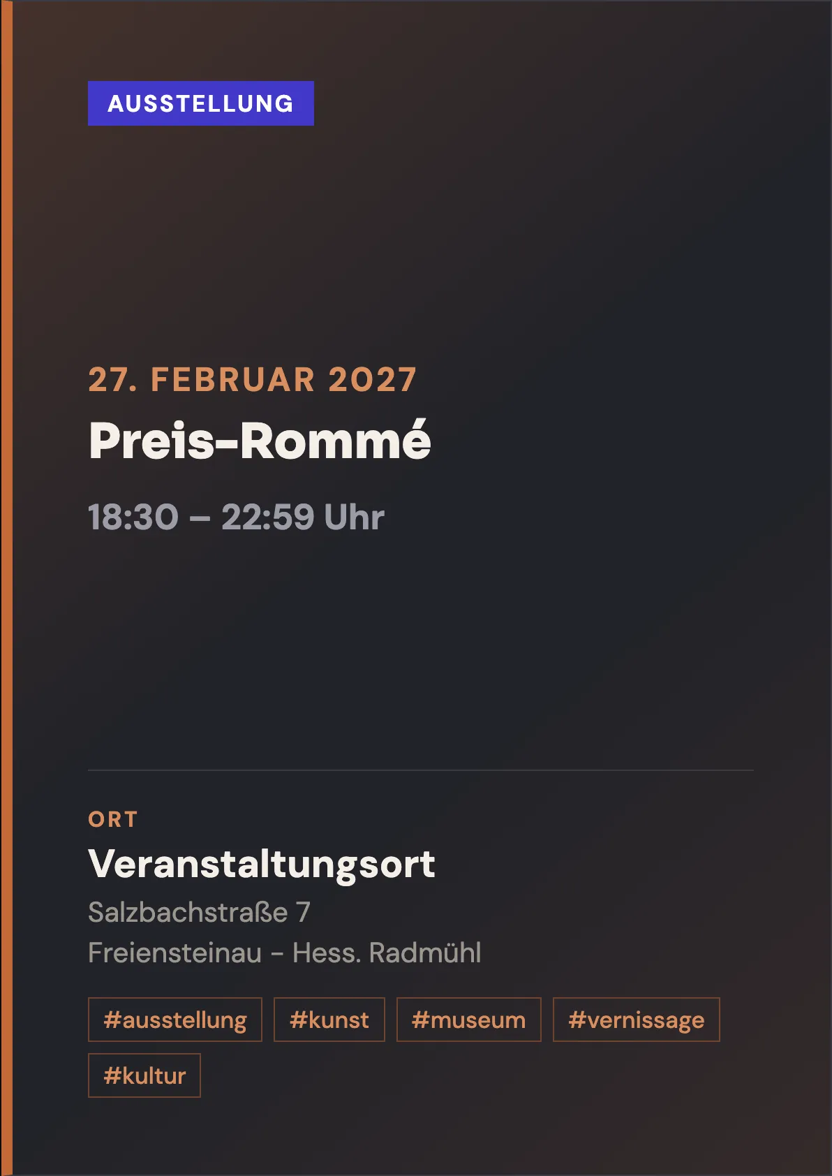 Veranstaltungsflyer