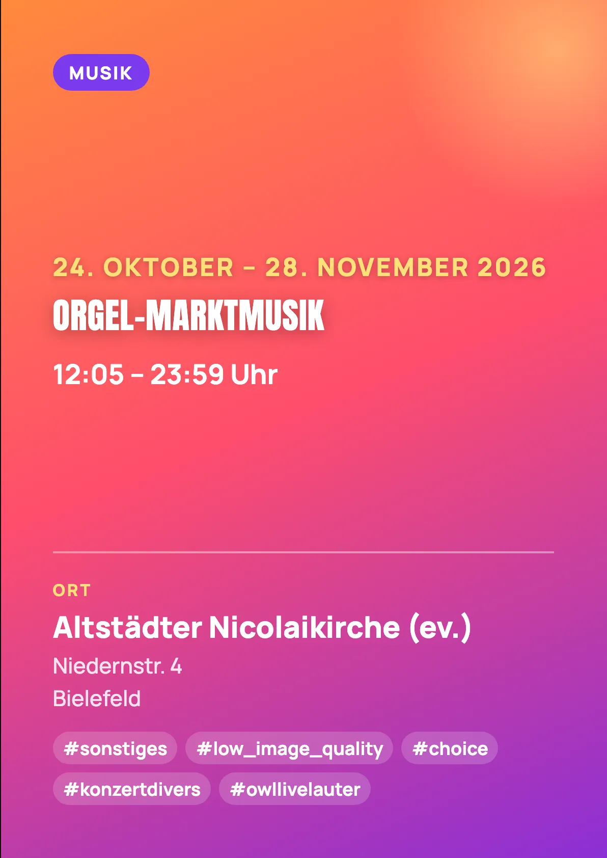 Veranstaltungsflyer