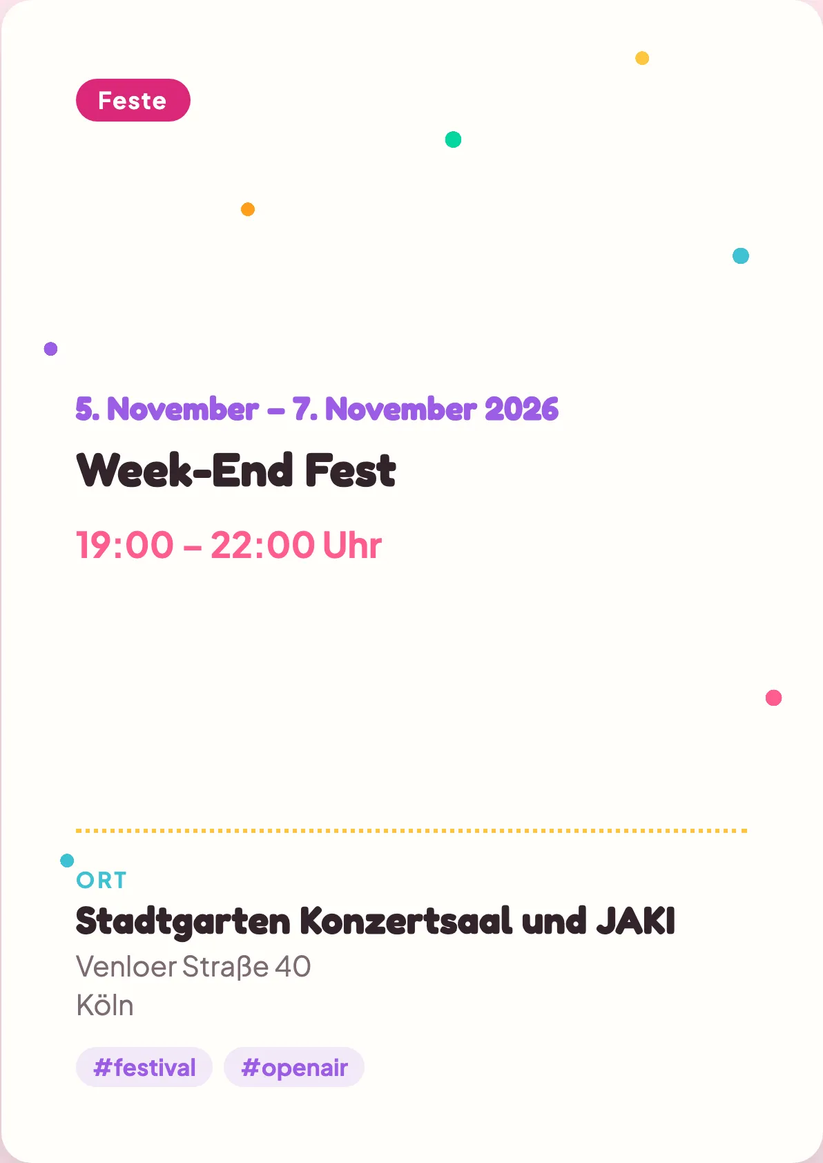 Veranstaltungsflyer