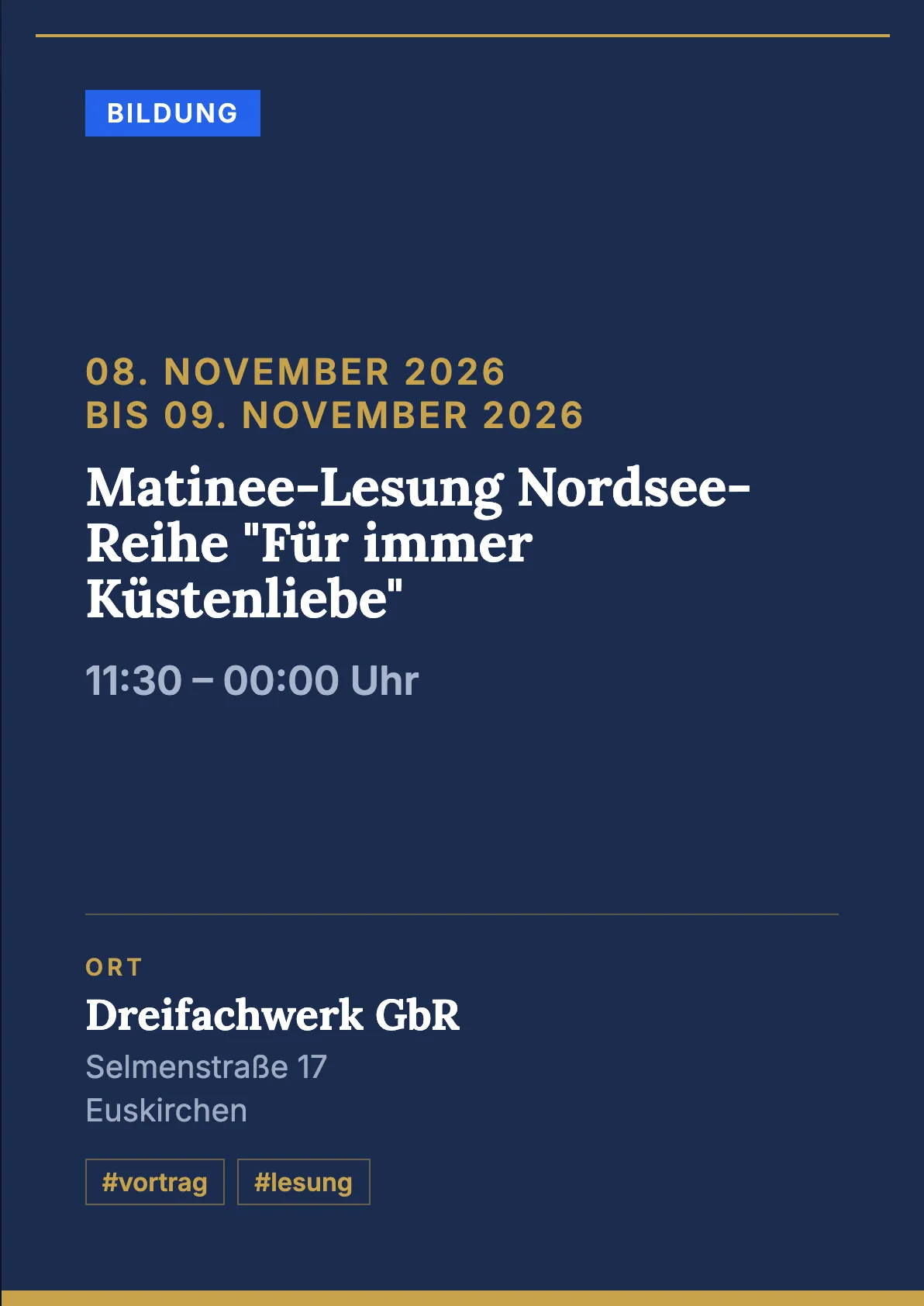 Veranstaltungsflyer