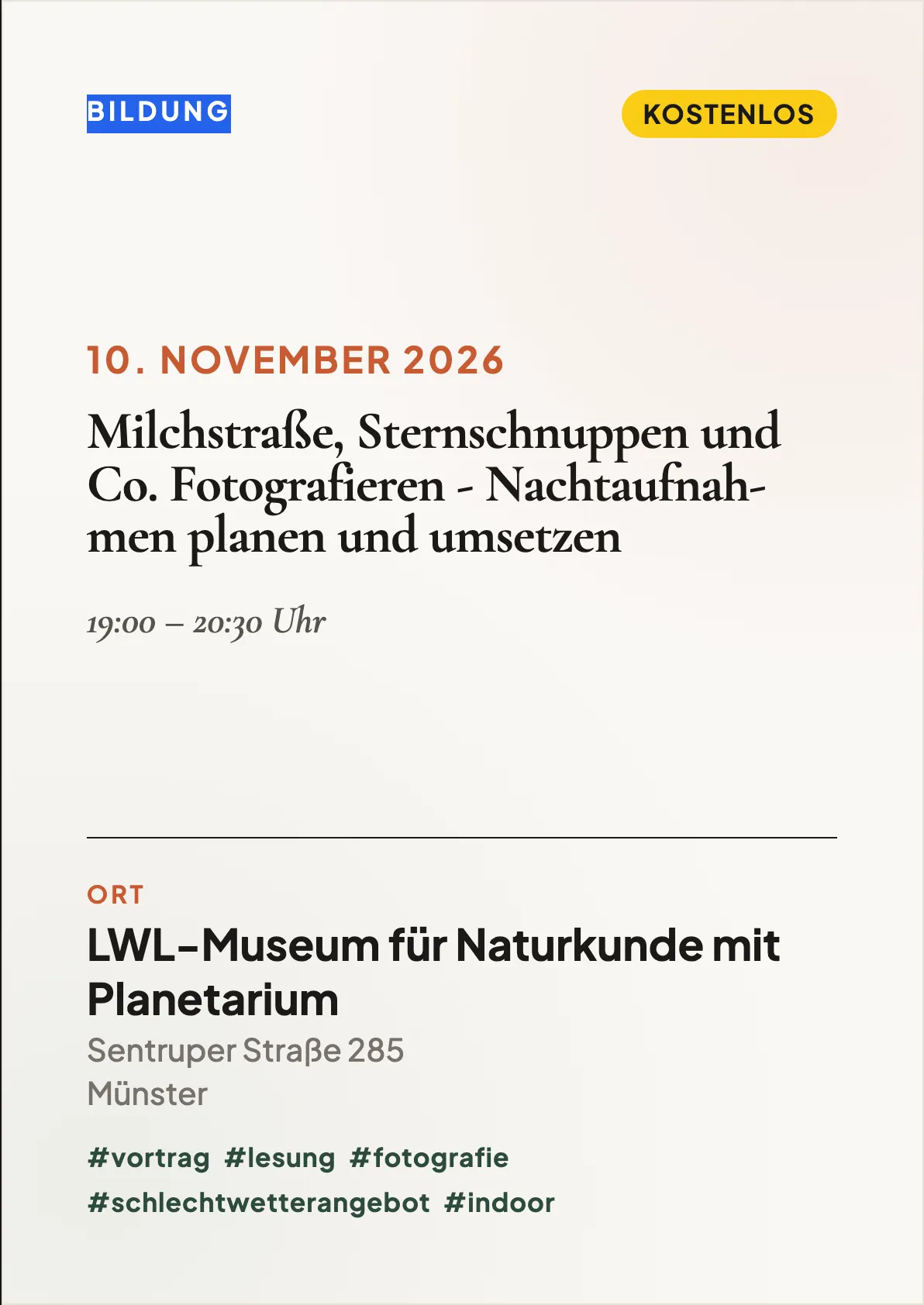 Veranstaltungsflyer
