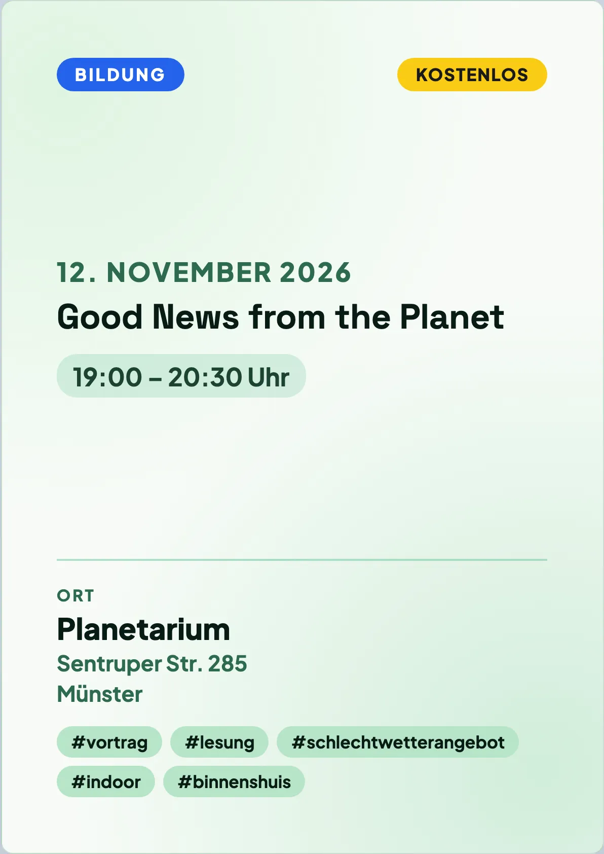 Veranstaltungsflyer