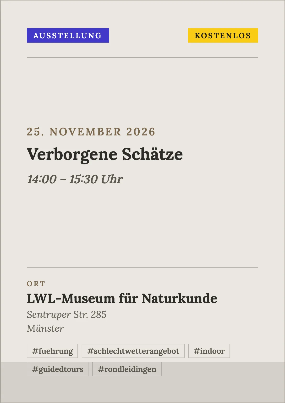 Veranstaltungsflyer