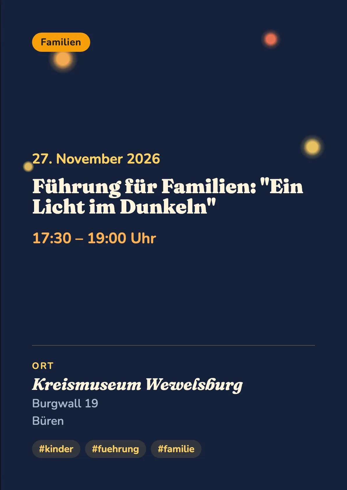 Veranstaltungsflyer