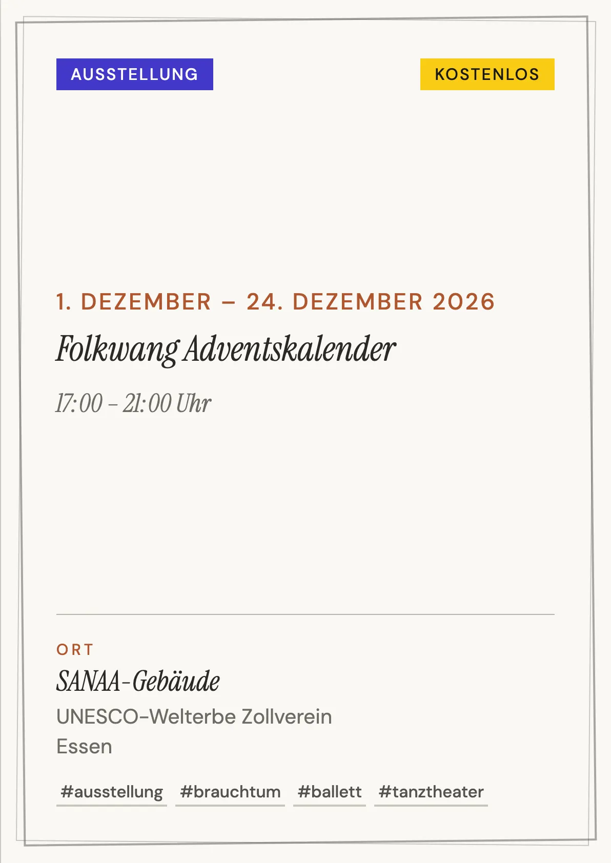 Veranstaltungsflyer