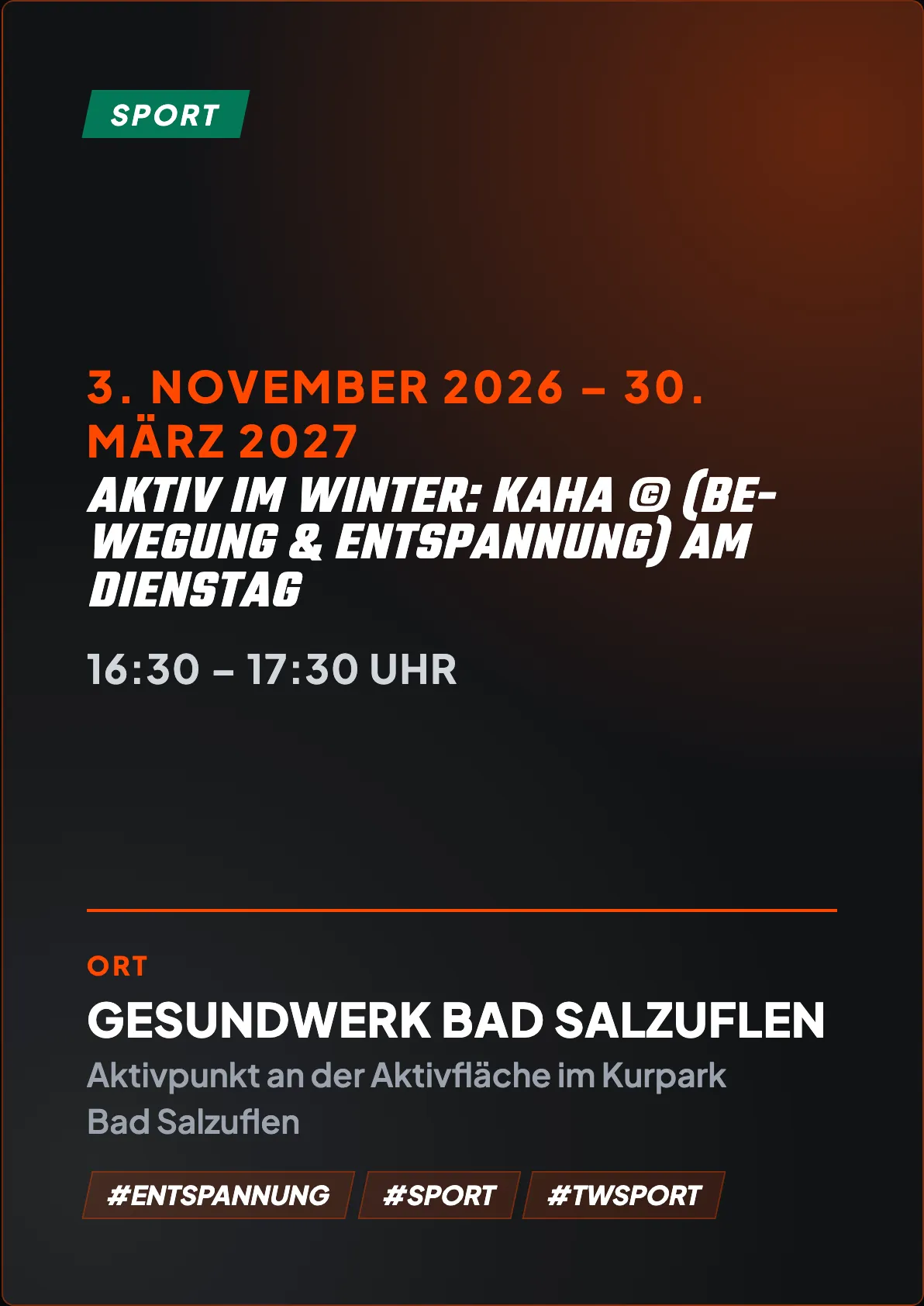 Veranstaltungsflyer