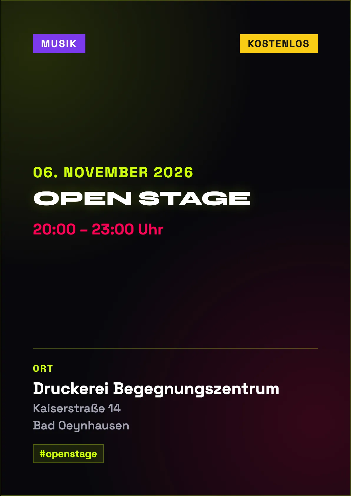 Veranstaltungsflyer