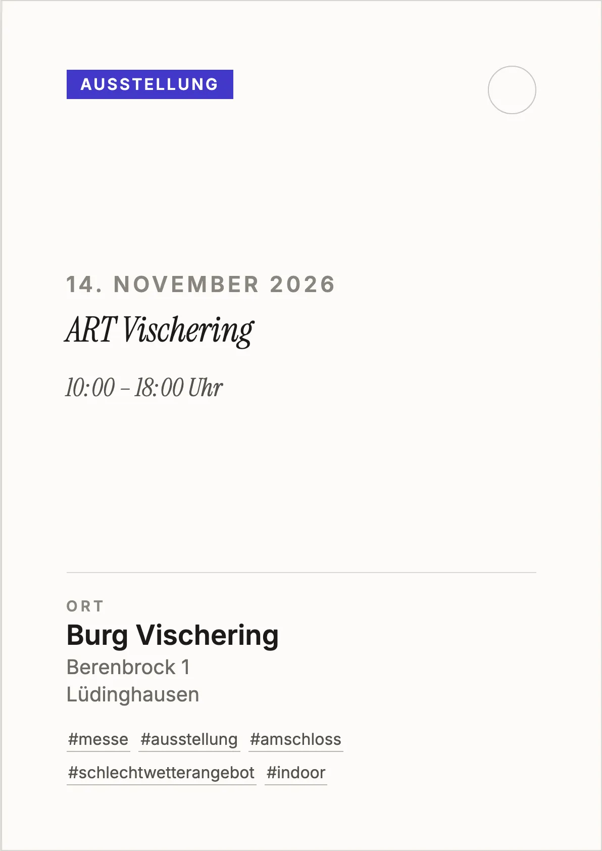 Veranstaltungsflyer