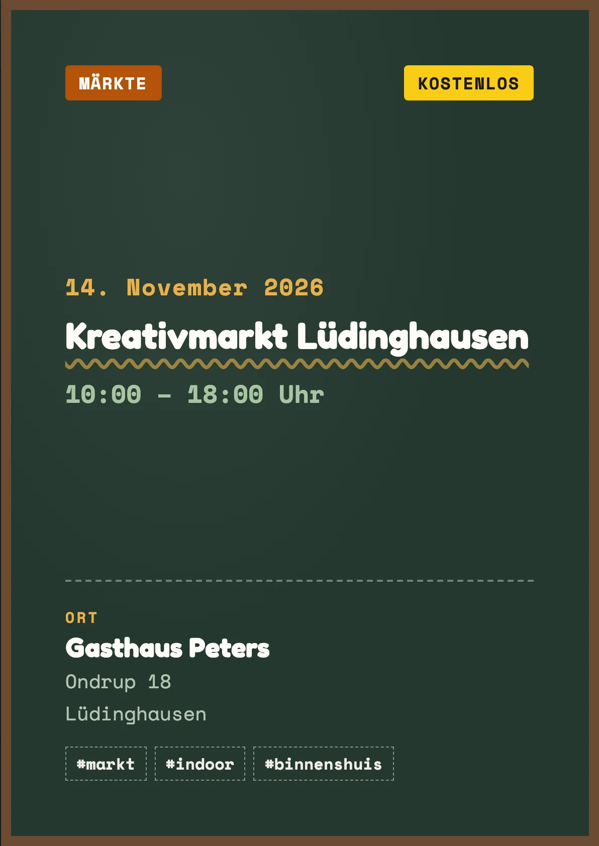 Veranstaltungsflyer