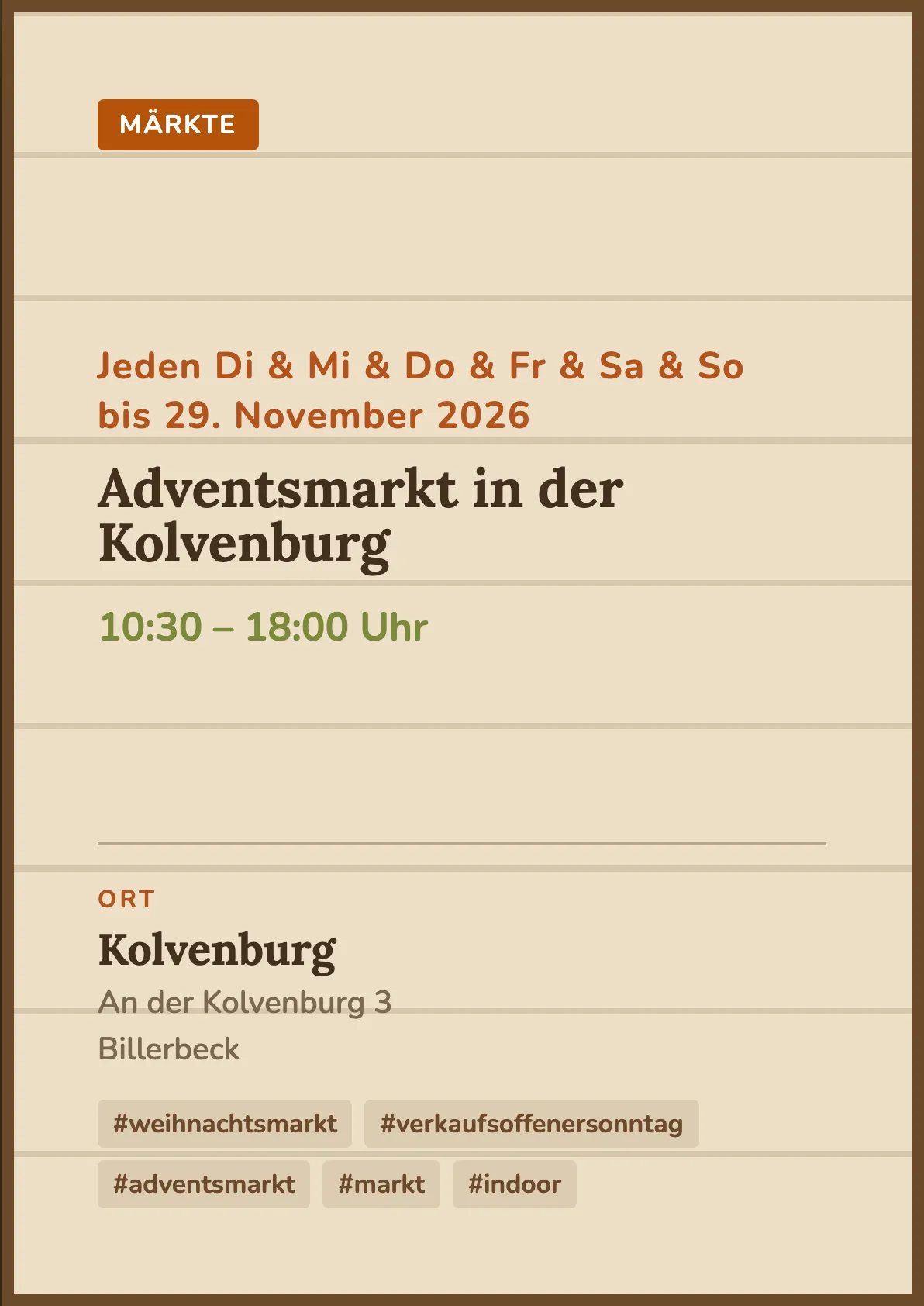 Veranstaltungsflyer