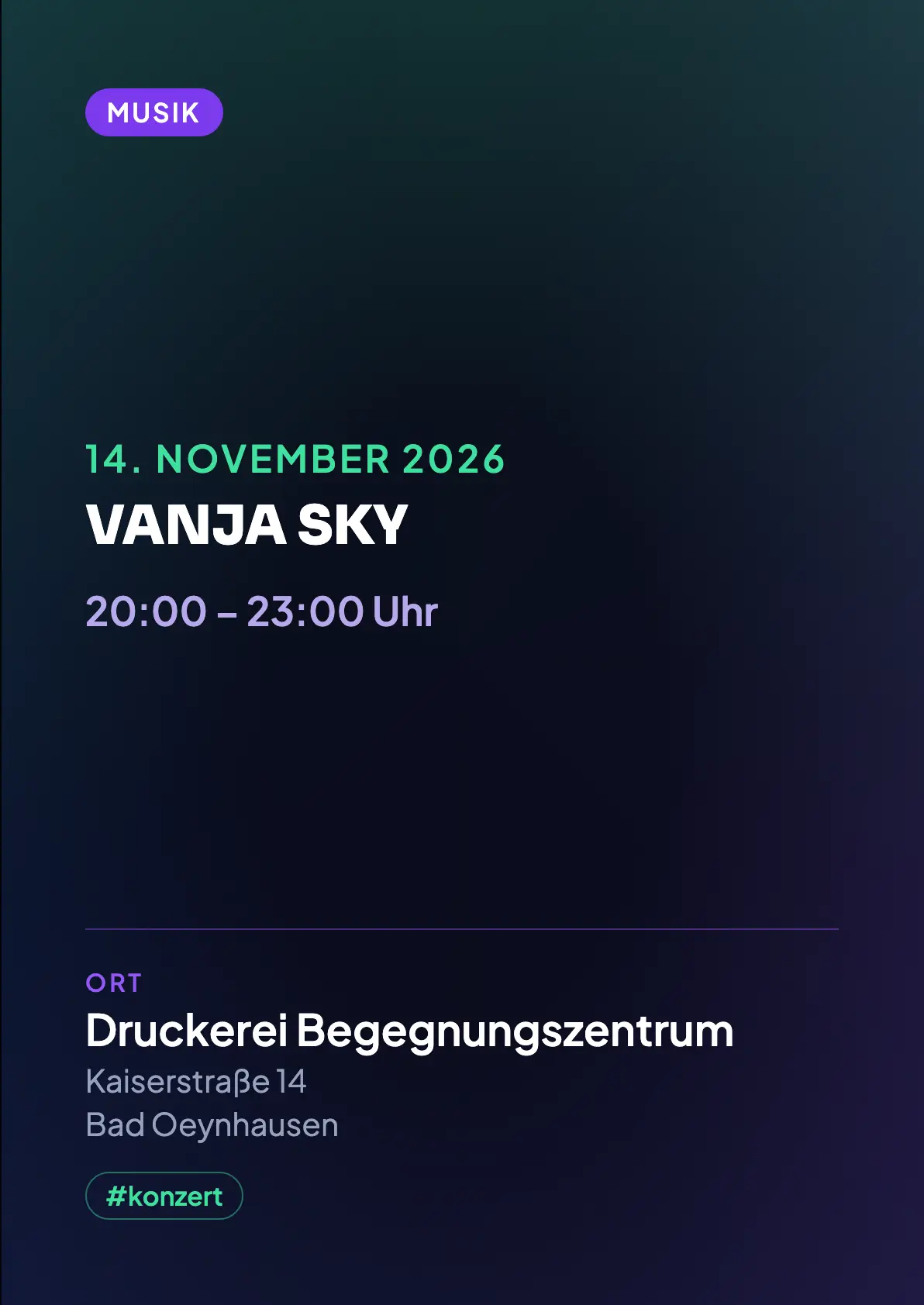 Veranstaltungsflyer