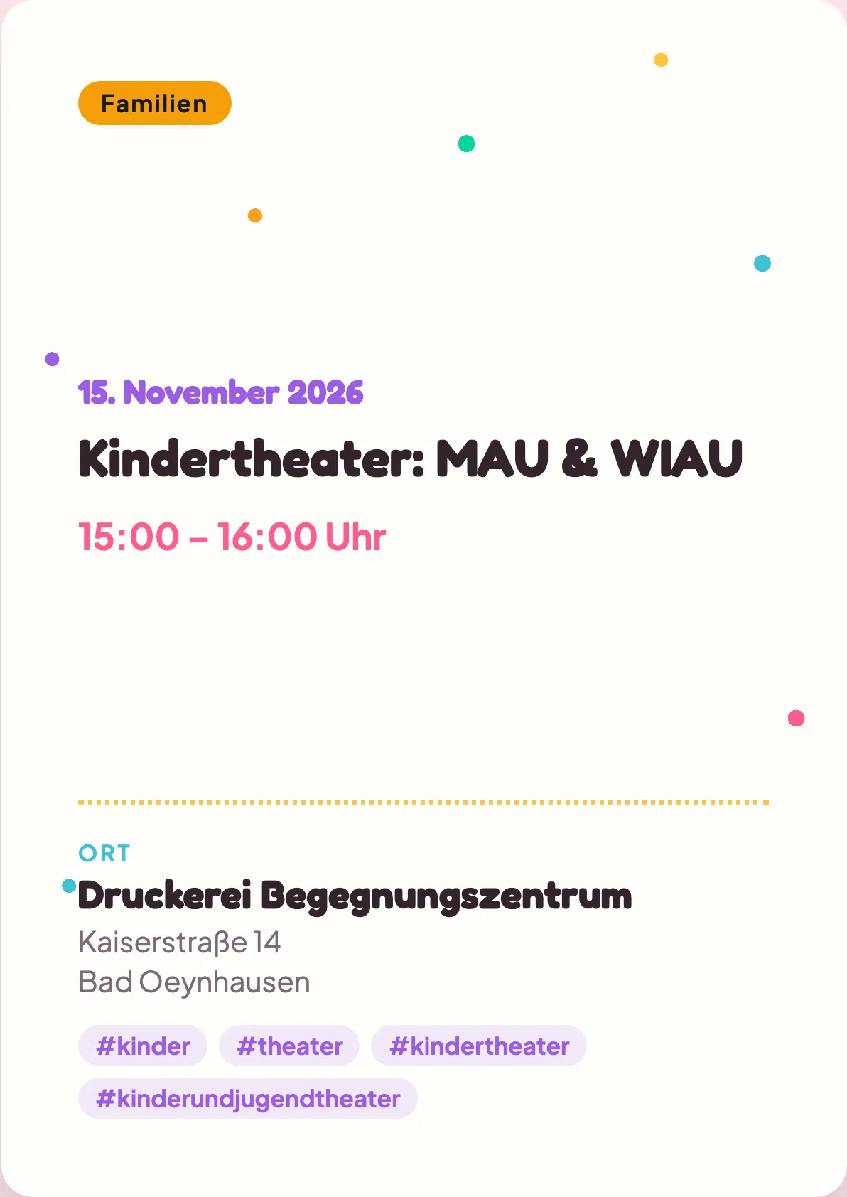 Veranstaltungsflyer