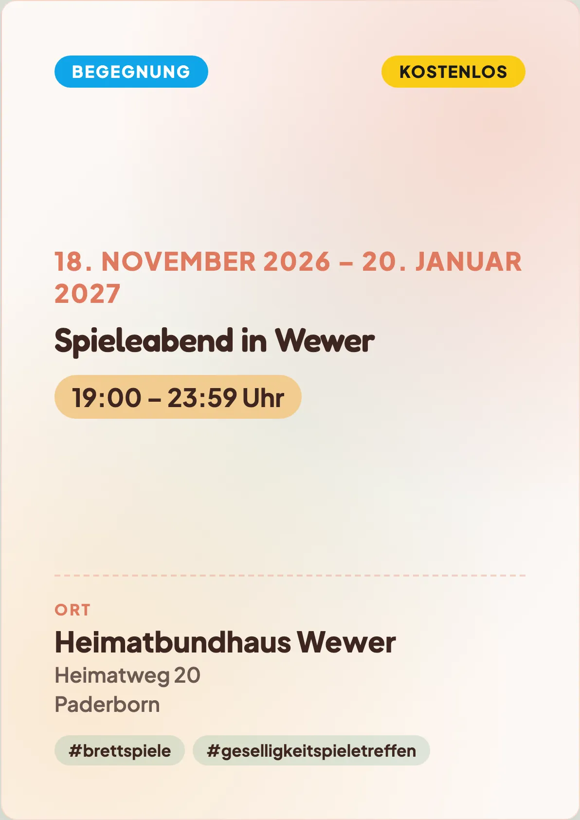 Veranstaltungsflyer