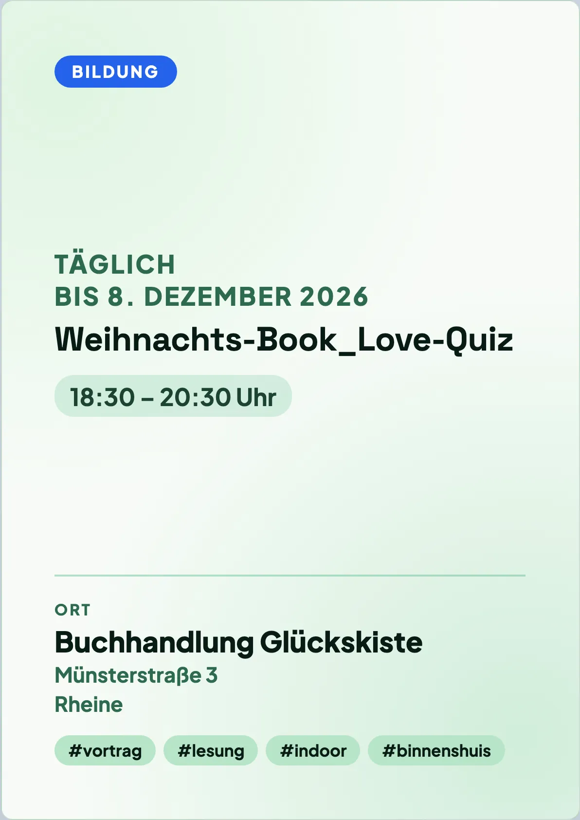 Veranstaltungsflyer