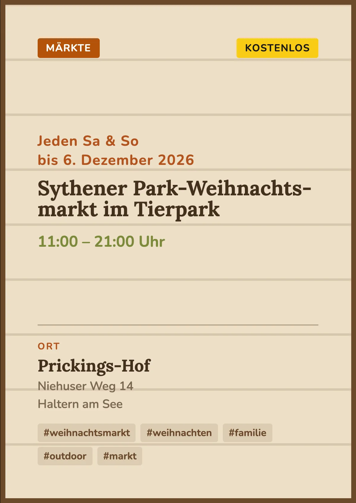 Veranstaltungsflyer