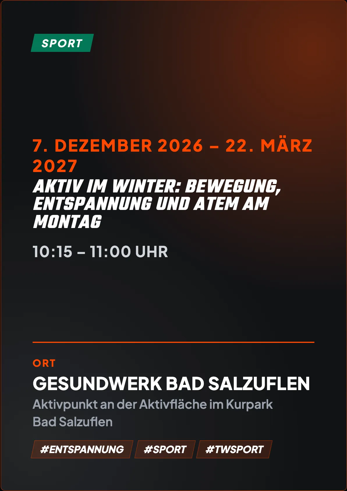 Veranstaltungsflyer