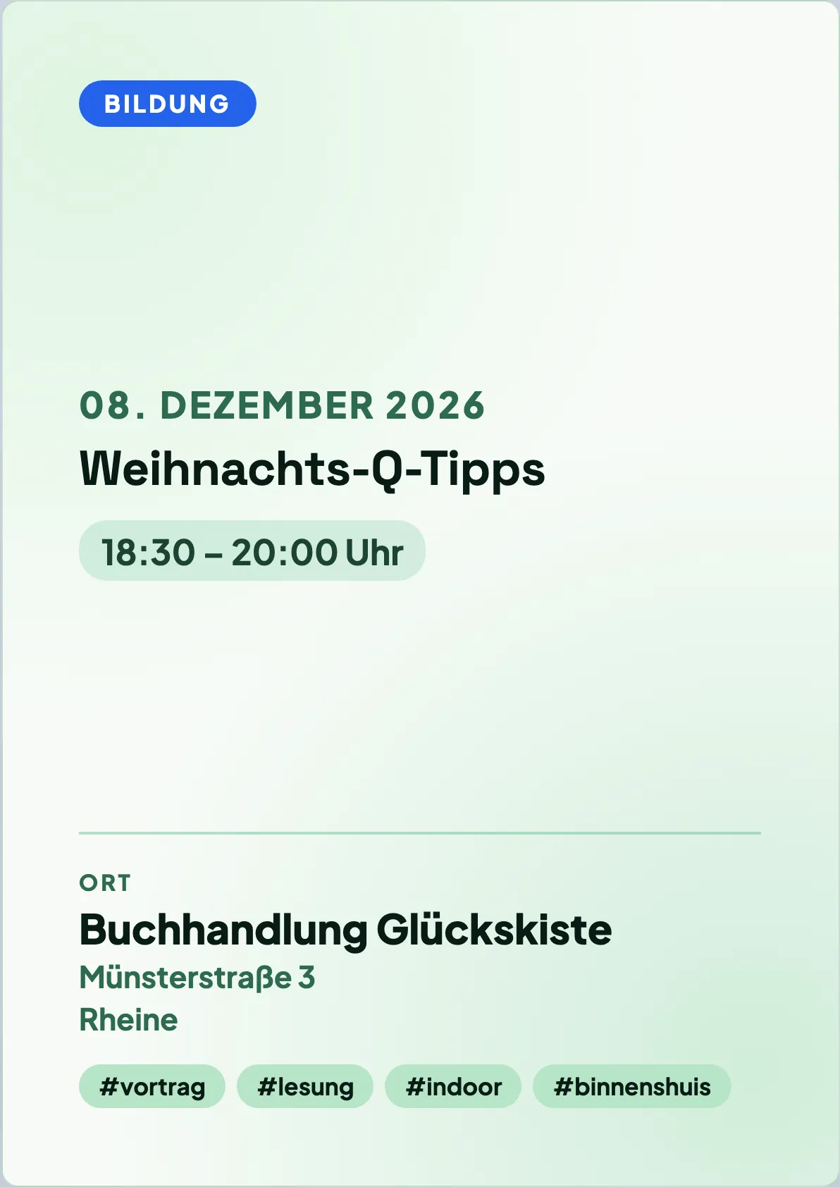 Veranstaltungsflyer