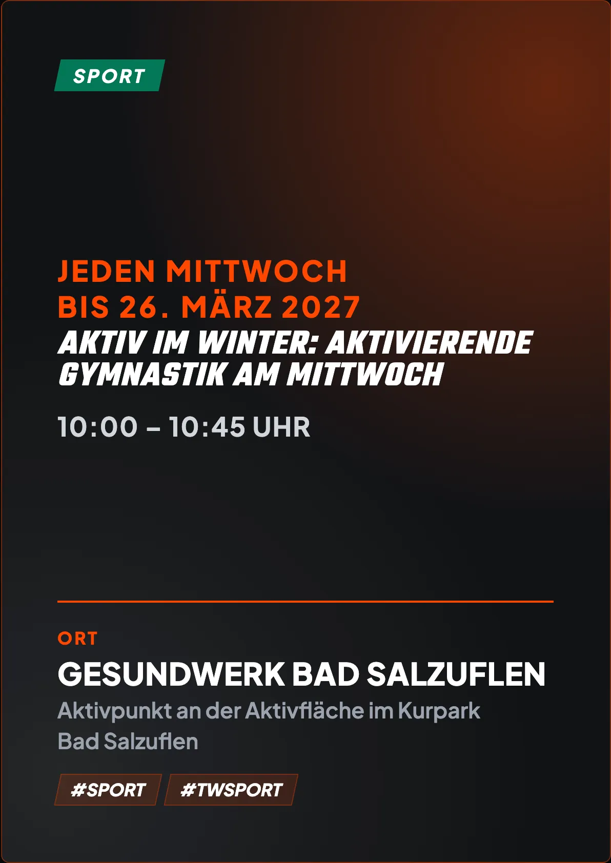 Veranstaltungsflyer