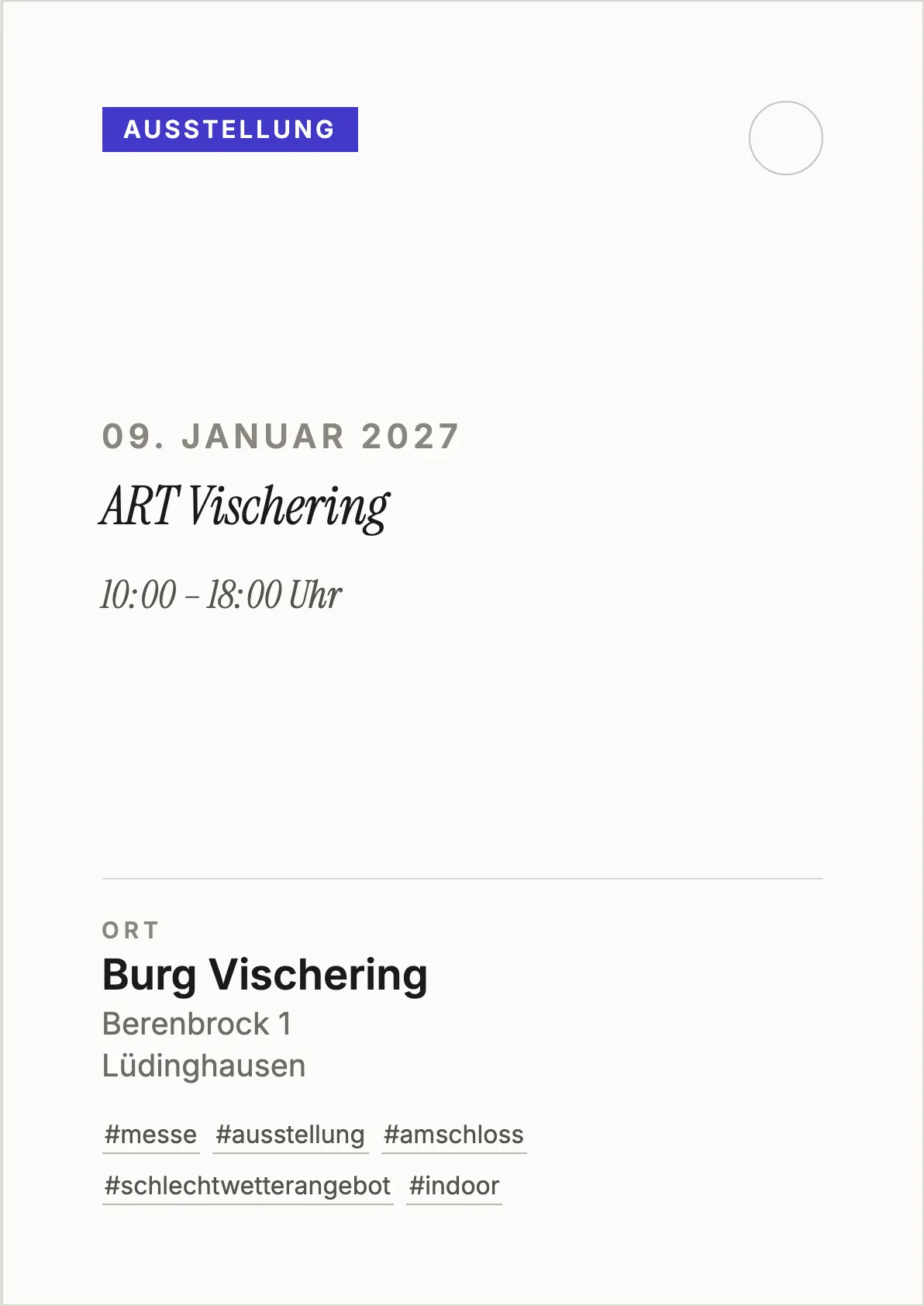 Veranstaltungsflyer