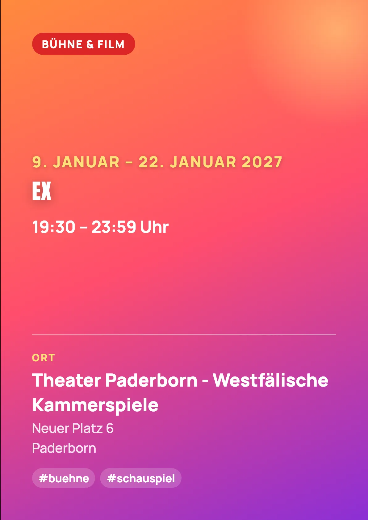 Veranstaltungsflyer