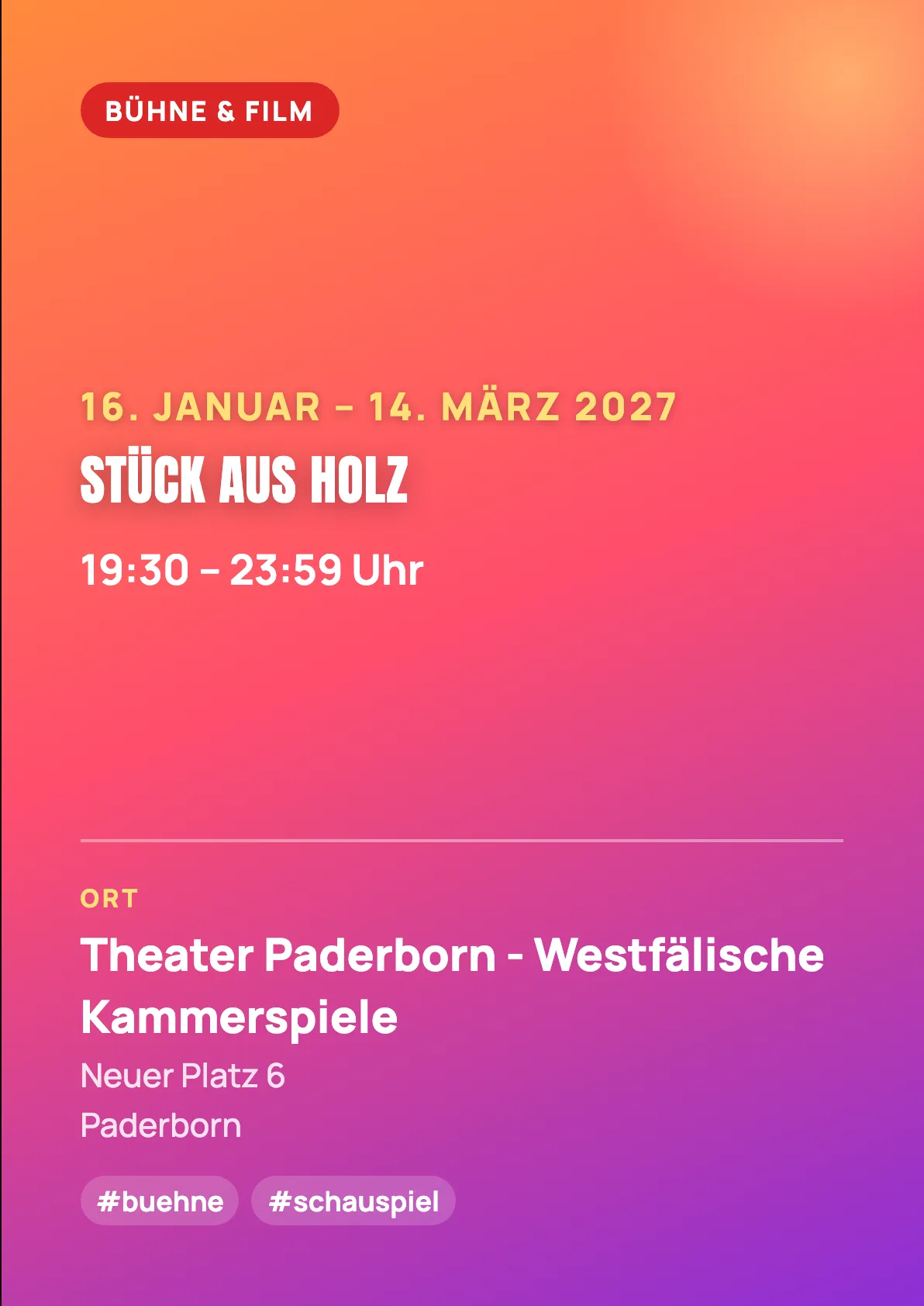 Veranstaltungsflyer