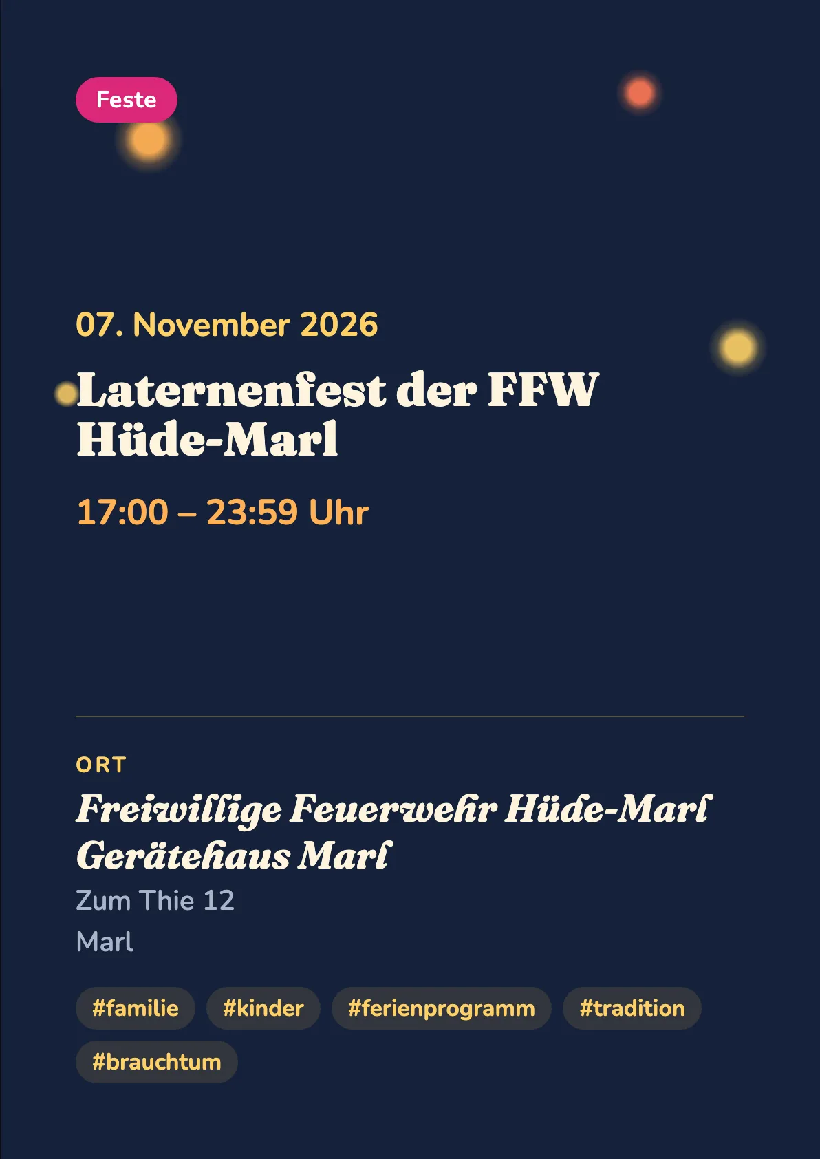 Veranstaltungsflyer
