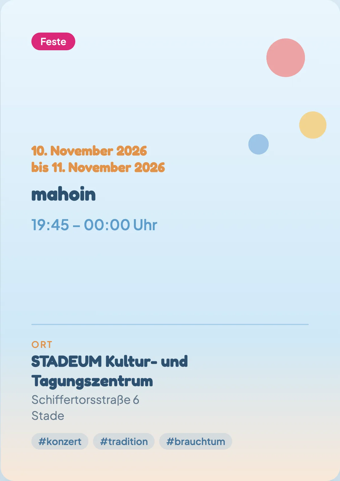 Veranstaltungsflyer