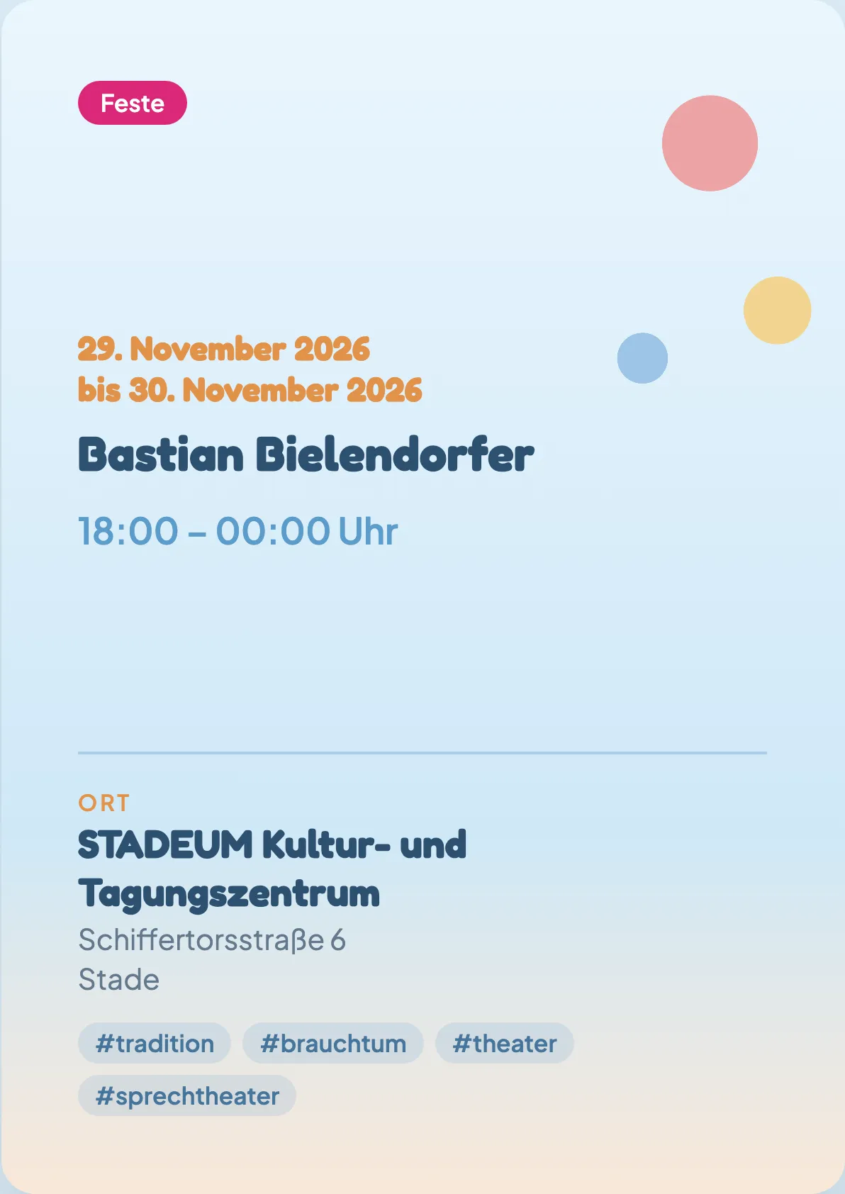 Veranstaltungsflyer