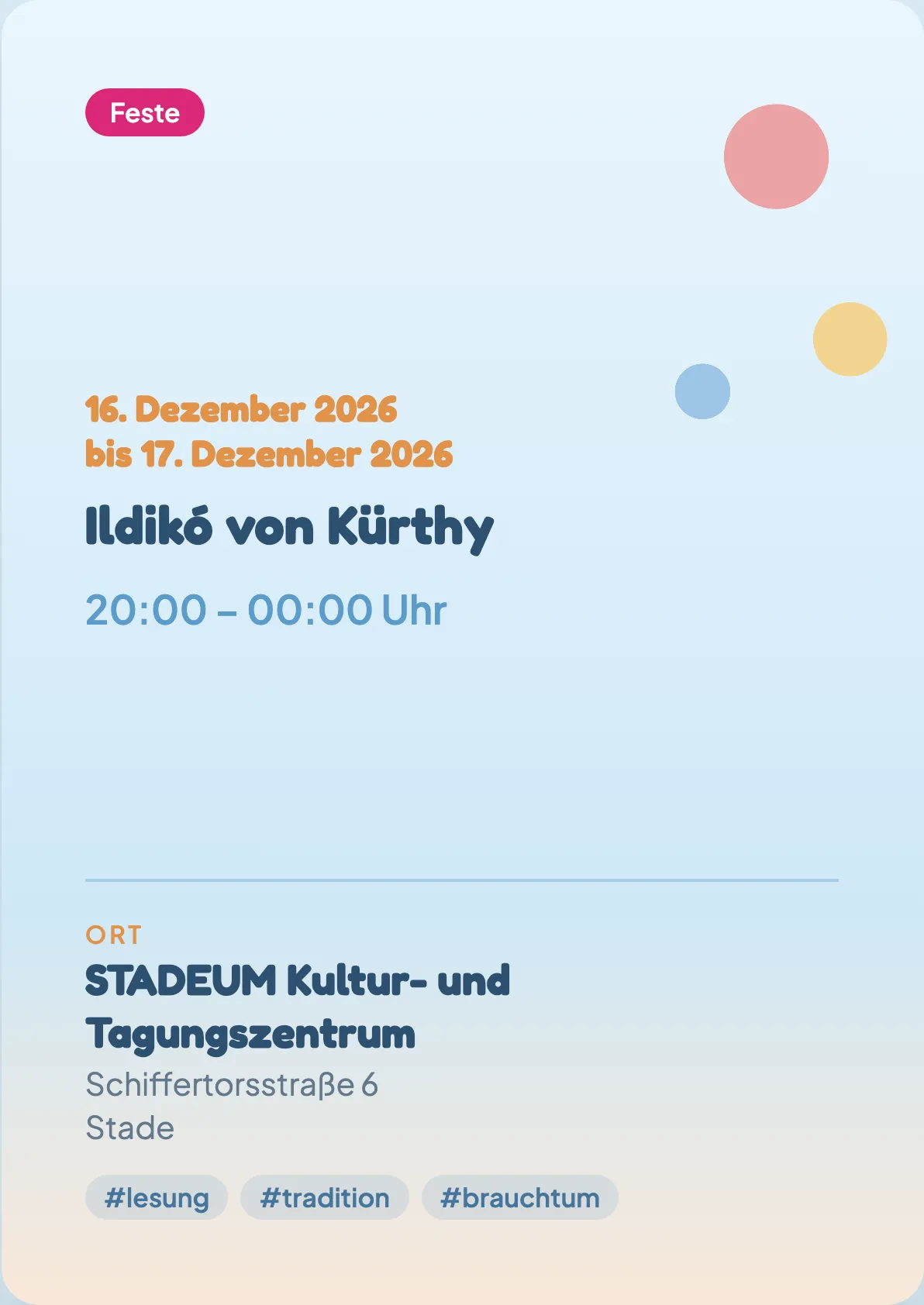 Veranstaltungsflyer