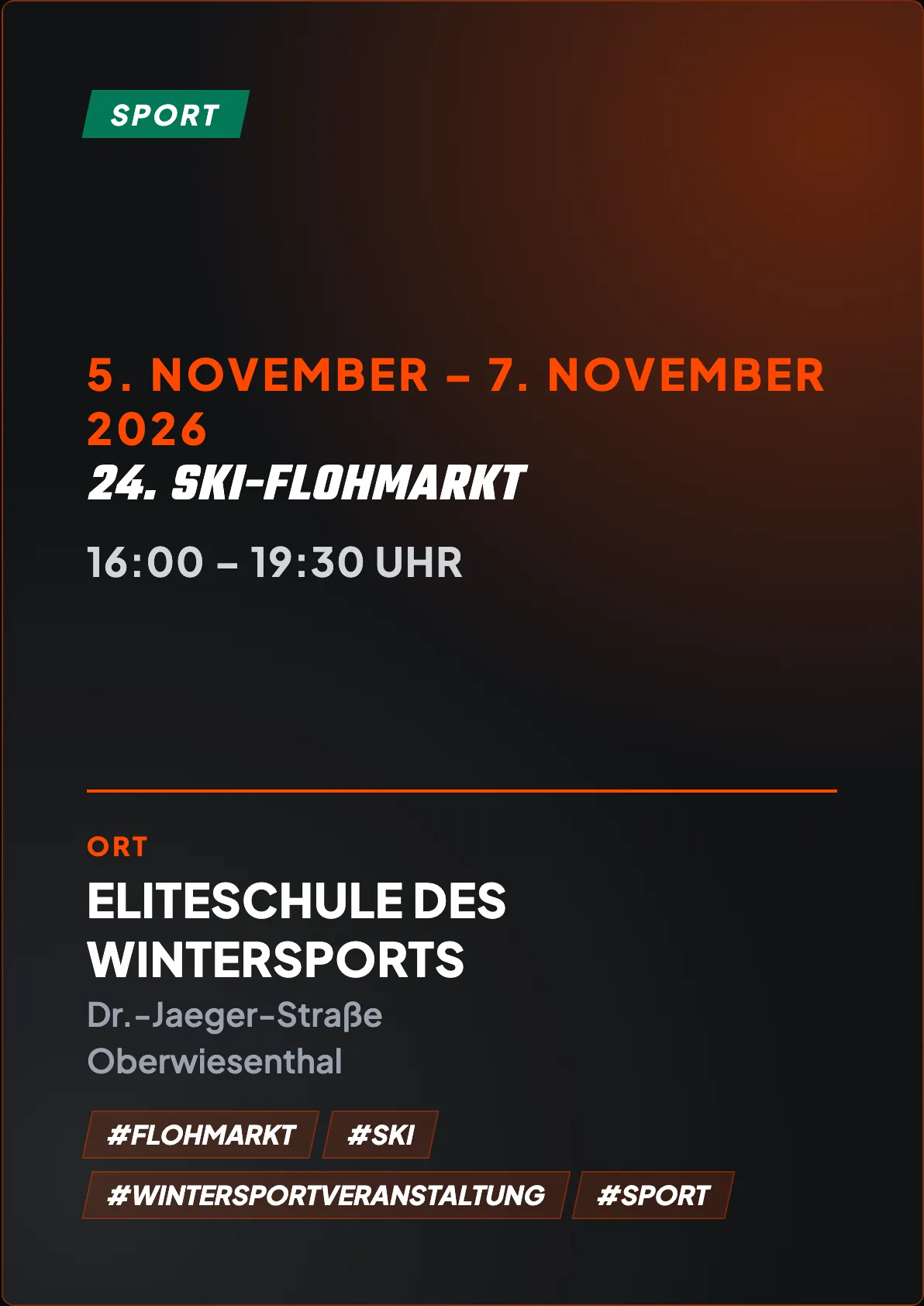Veranstaltungsflyer