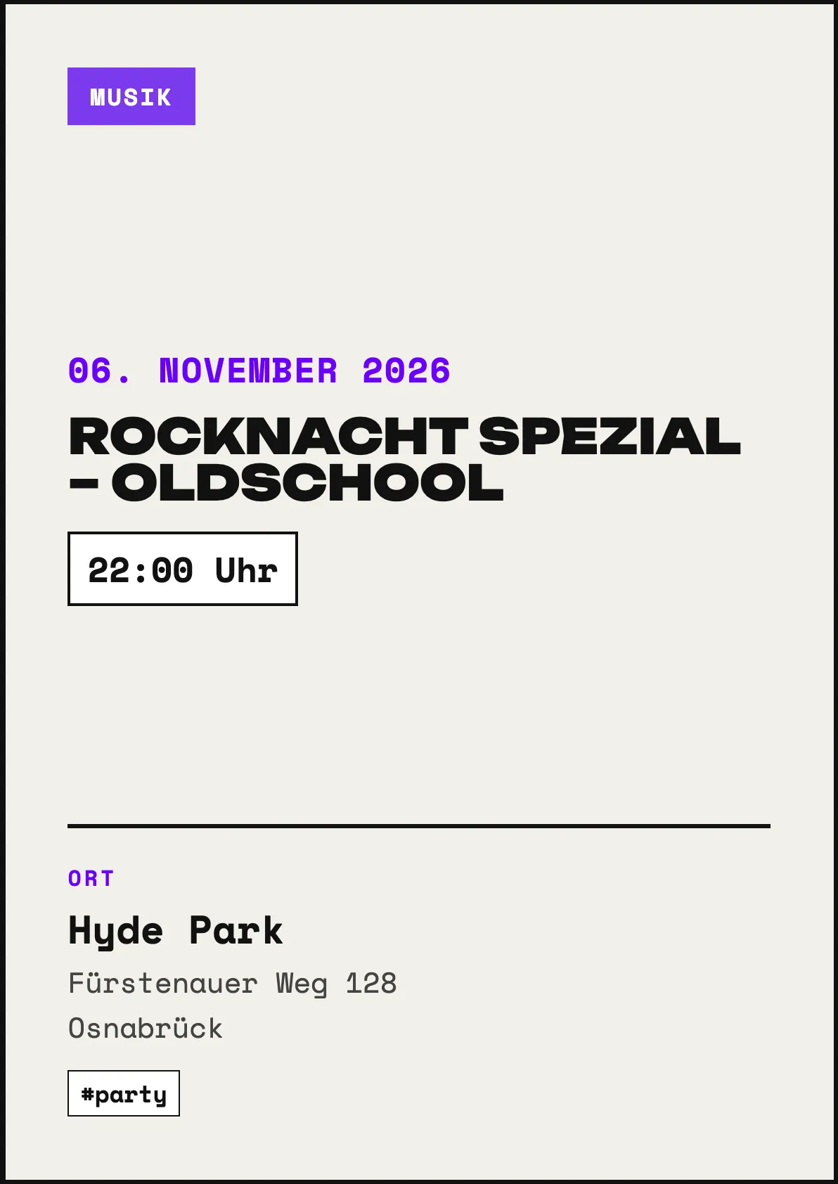 Veranstaltungsflyer