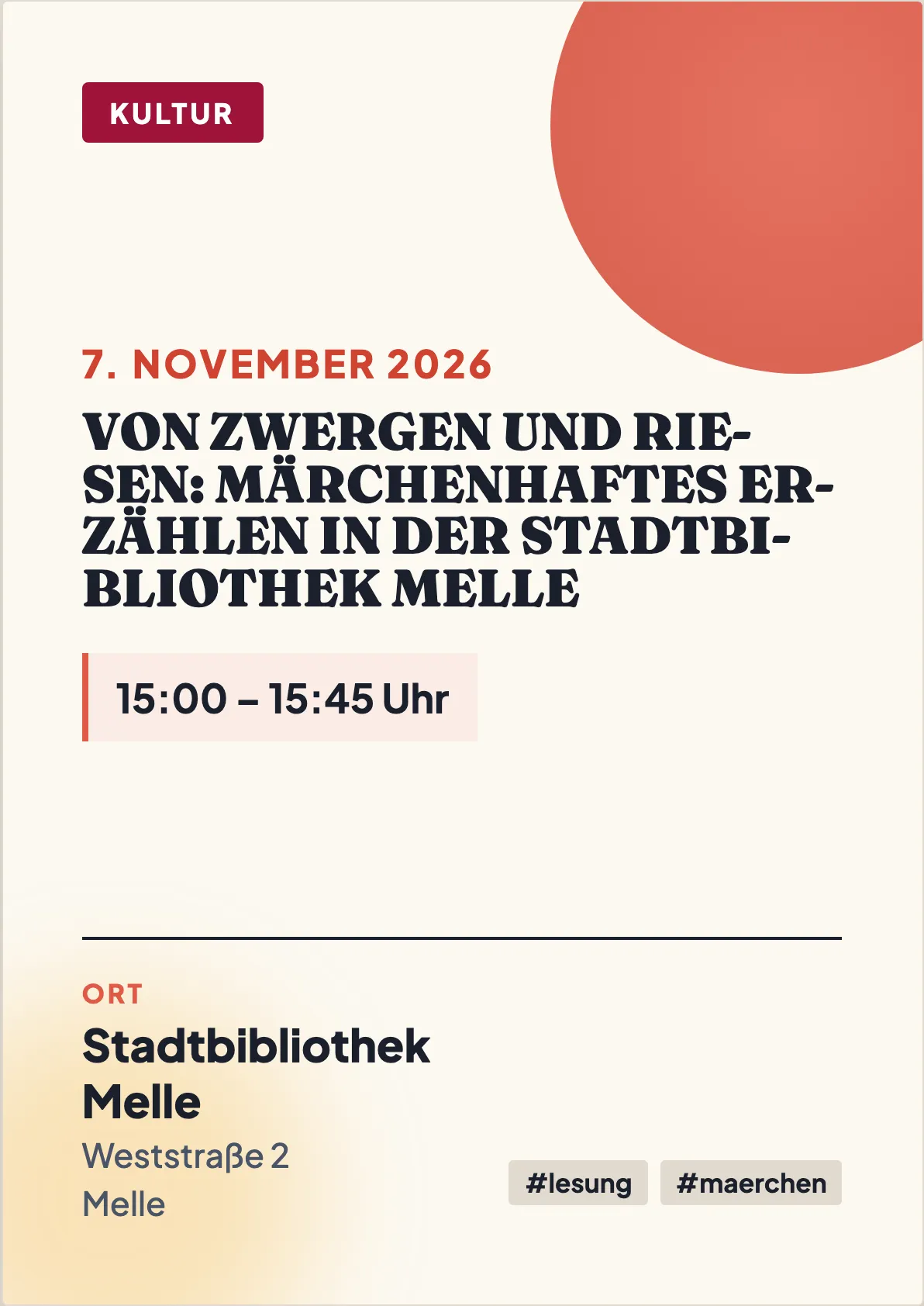 Veranstaltungsflyer