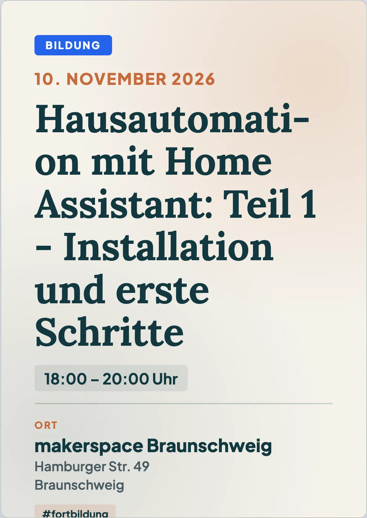 Veranstaltungsflyer