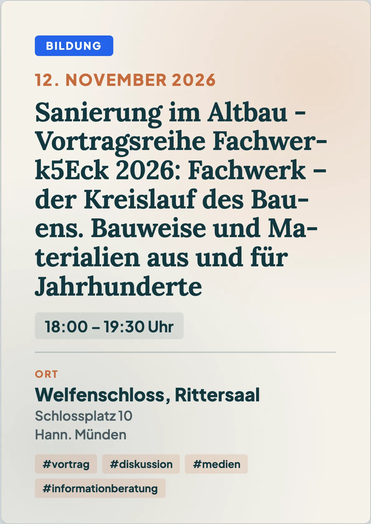 Veranstaltungsflyer