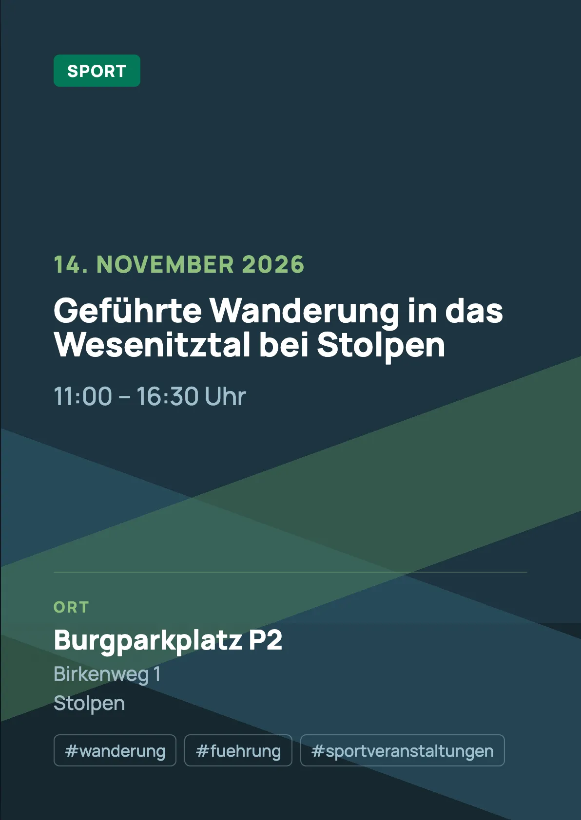 Veranstaltungsflyer