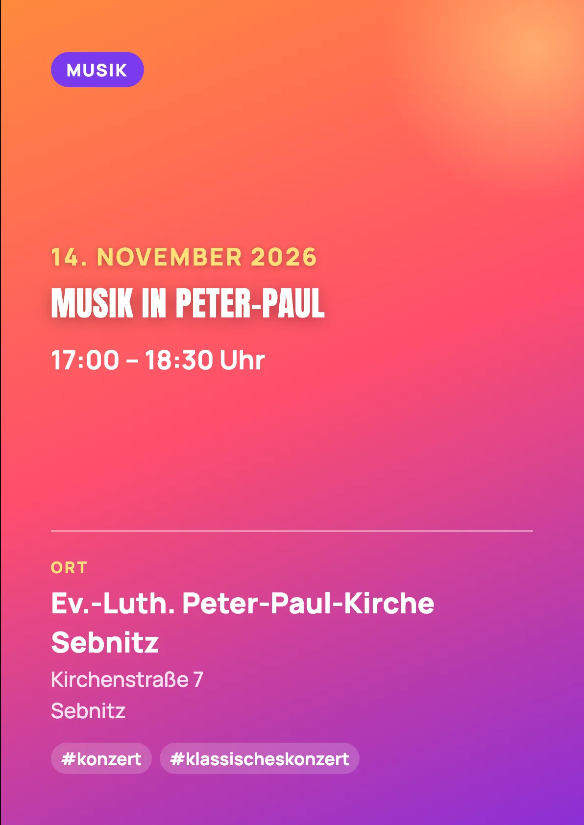 Veranstaltungsflyer