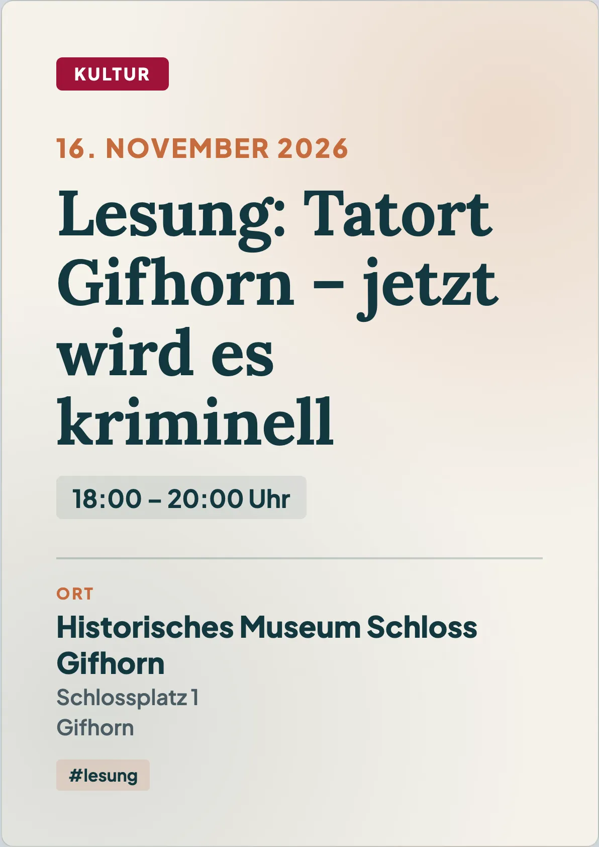 Veranstaltungsflyer