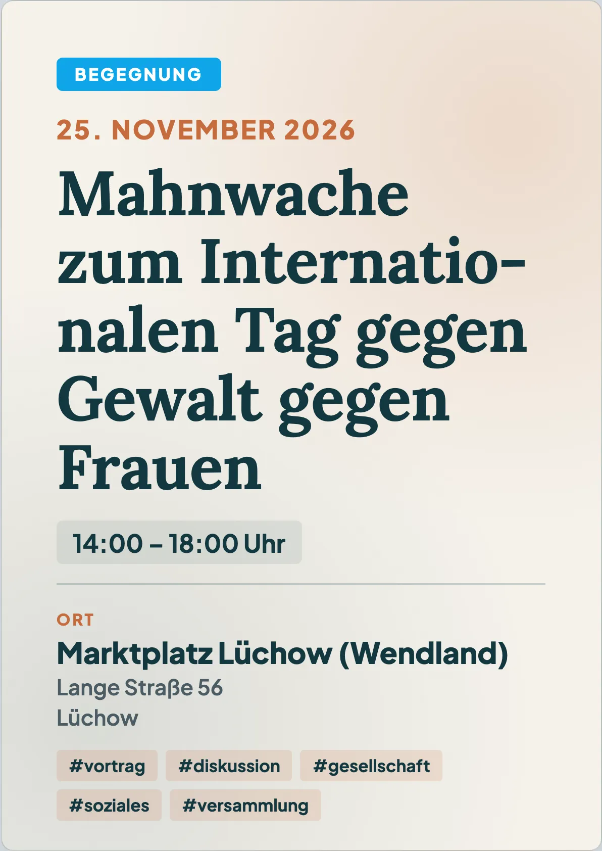 Veranstaltungsflyer